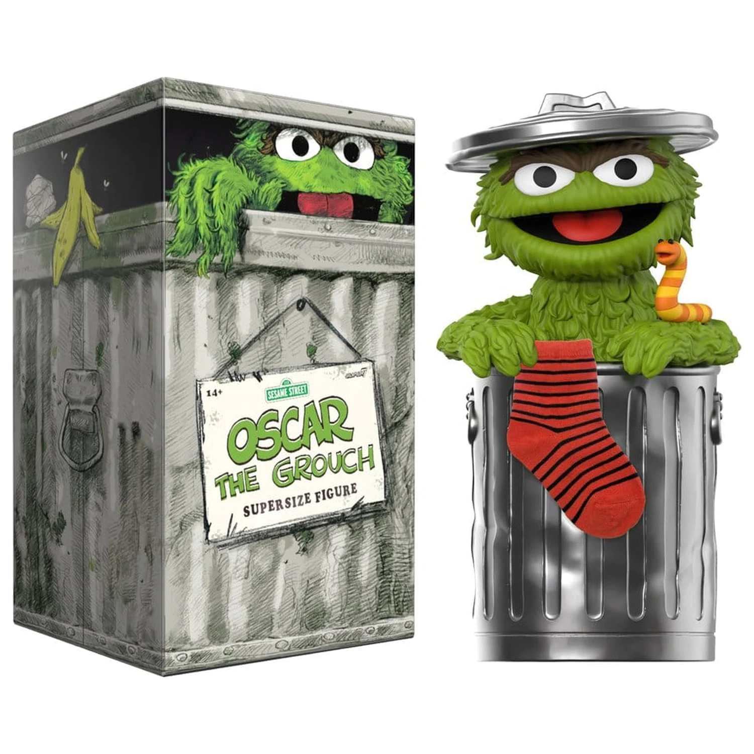 Sesame Street SuperSize figurka winylowa Oscar The Grouch zdjęcie produktu