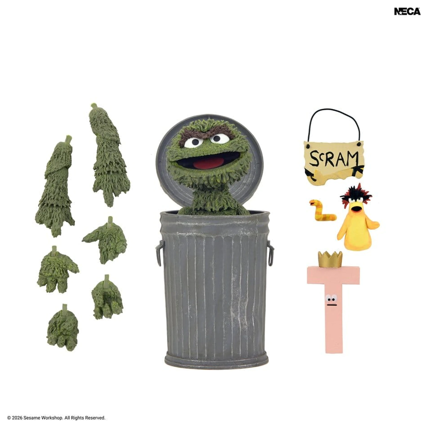 Sesame Street Ultimate Figurka Akcji Oscar the Grouch 18 cm zdjęcie produktu