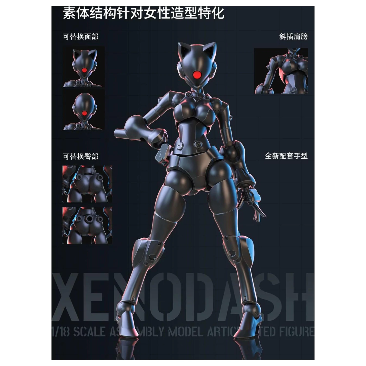 Zestaw modelarski Sheik Mainland Xenodash Black skala 1/18 zdjęcie produktu