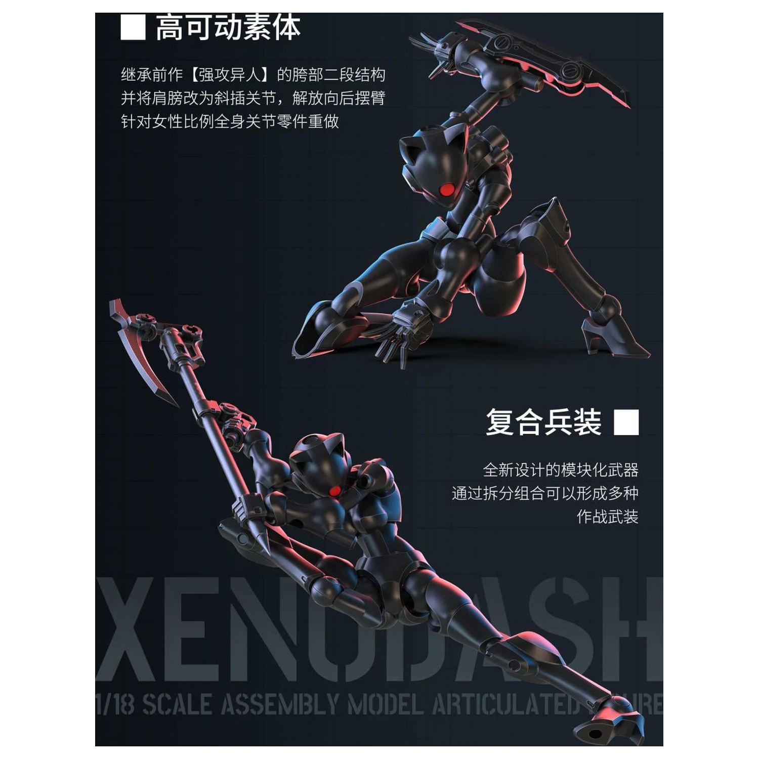 Zestaw modelarski Sheik Mainland Xenodash Black skala 1/18 zdjęcie produktu