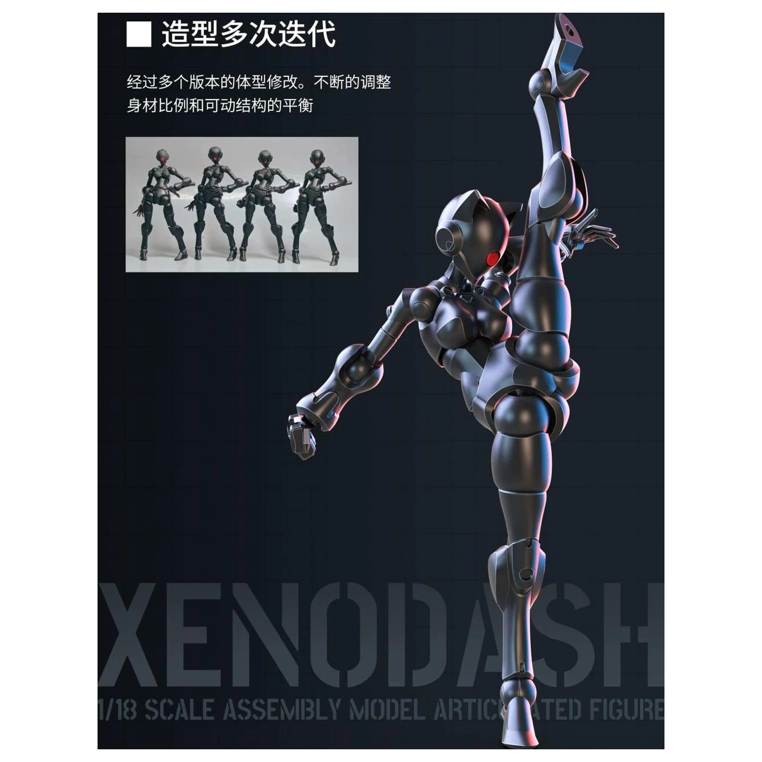 Zestaw modelarski Sheik Mainland Xenodash Black skala 1/18 zdjęcie produktu