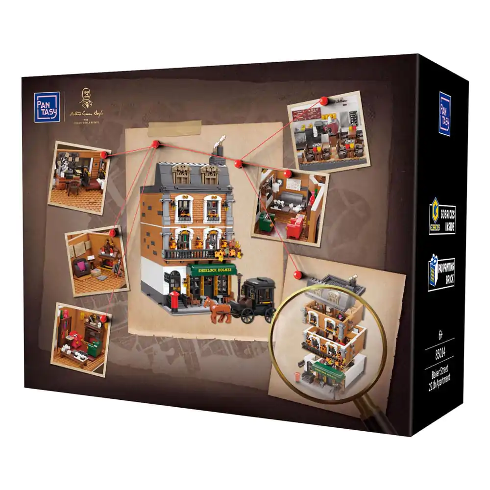 Sherlock Holmes Construction Set Baker Street 221B Apartament 42 cm zdjęcie produktu