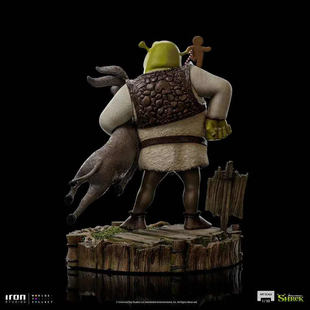 Shrek Deluxe Art Scale Statue 1/10 Shrek, Osioł i Piernikowy Ludzik 26 cm zdjęcie produktu