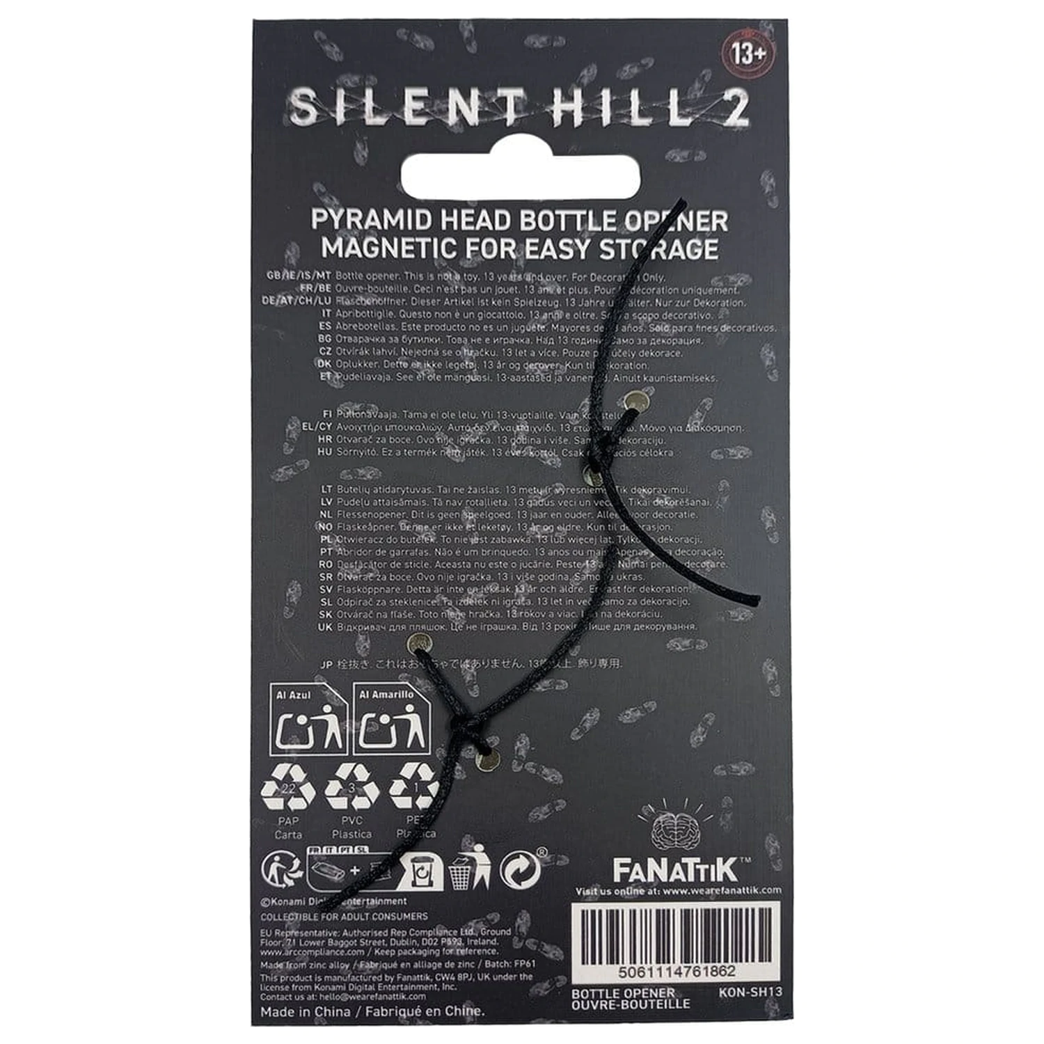 Otwieracz do butelek Silent Hill Pyramid Head magnetyczny 6 x 9 cm zdjęcie produktu