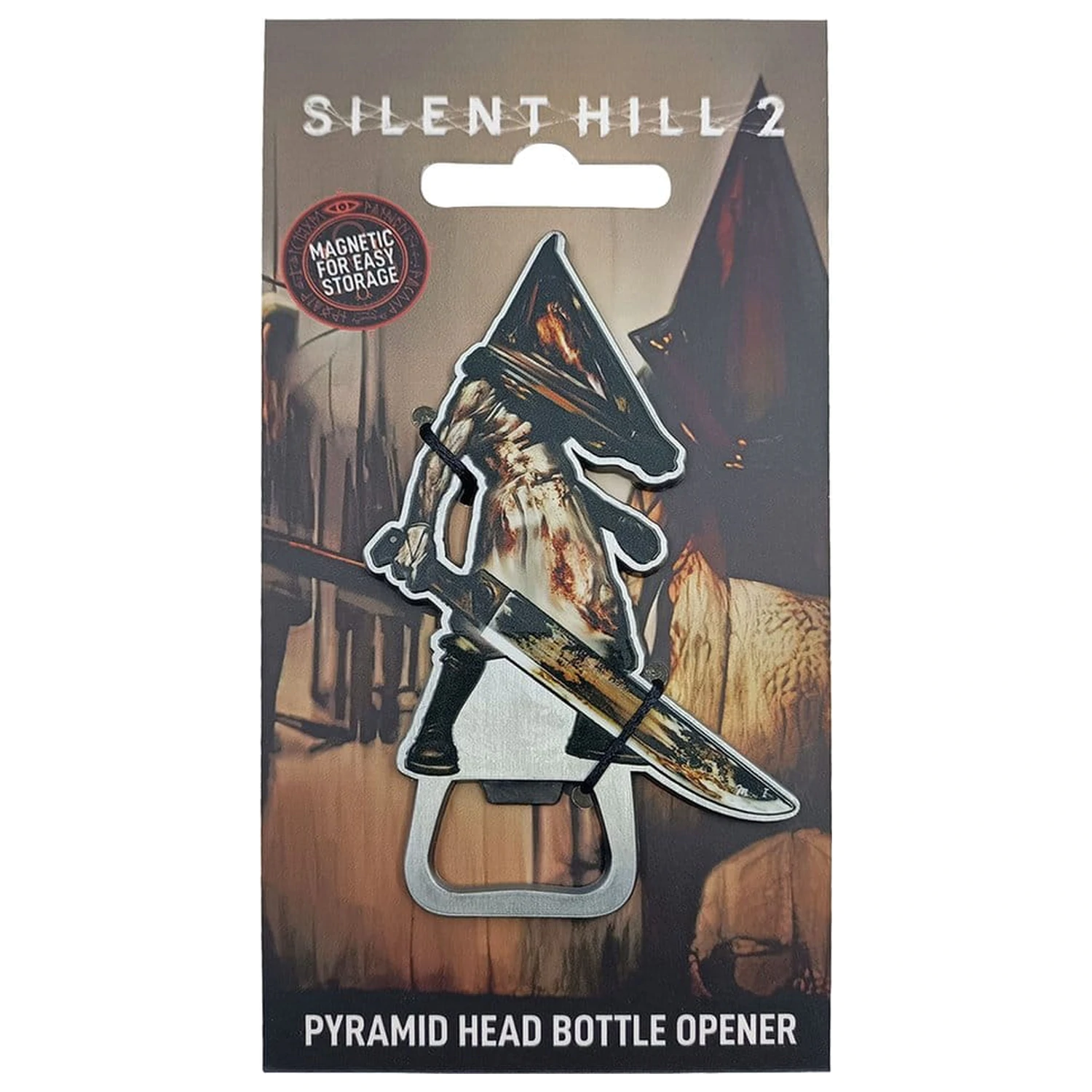 Otwieracz do butelek Silent Hill Pyramid Head magnetyczny 6 x 9 cm zdjęcie produktu
