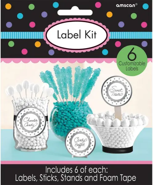 Silver, Silver Label Sticker Set 6 szt. zdjęcie produktu