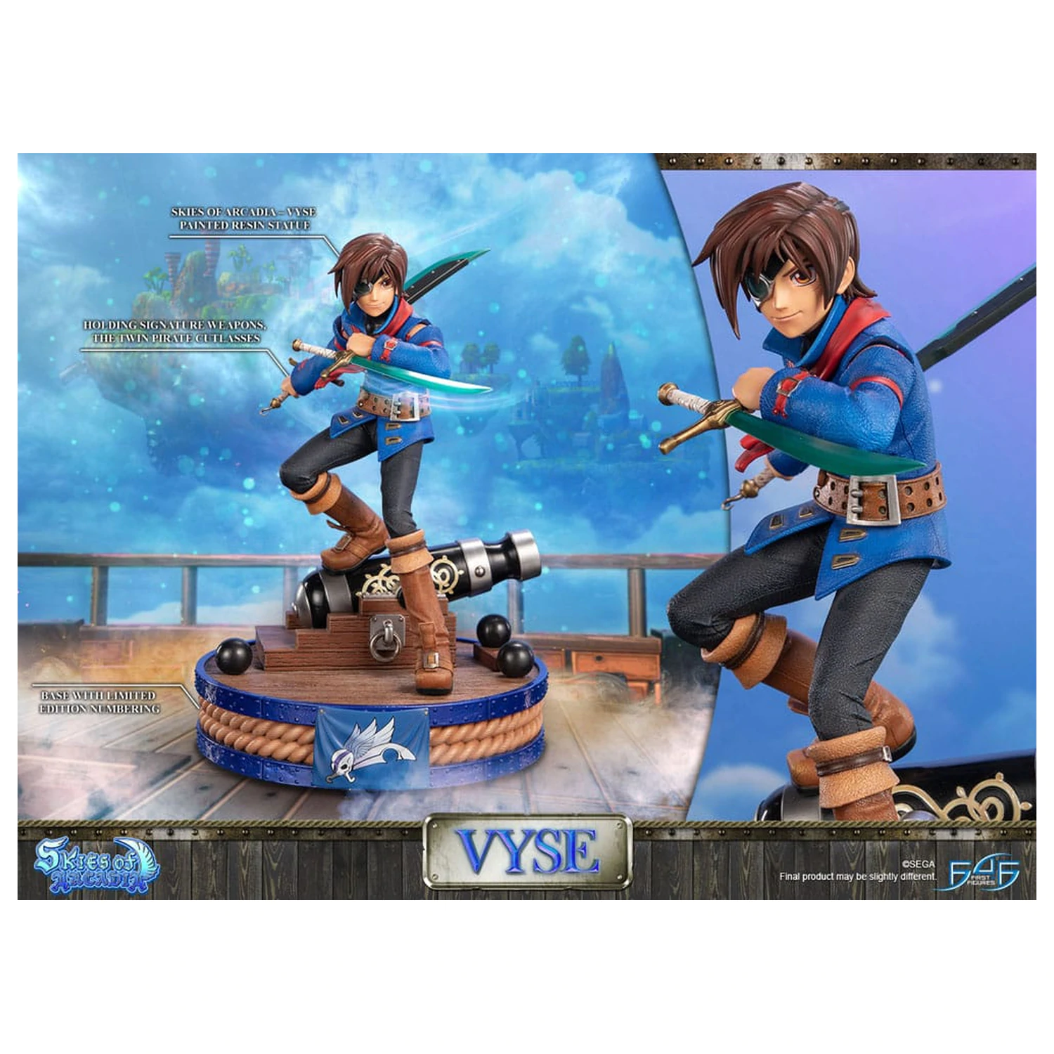 Skies of Arcadia Statuetka Vyse Standard Edition 31 cm zdjęcie produktu