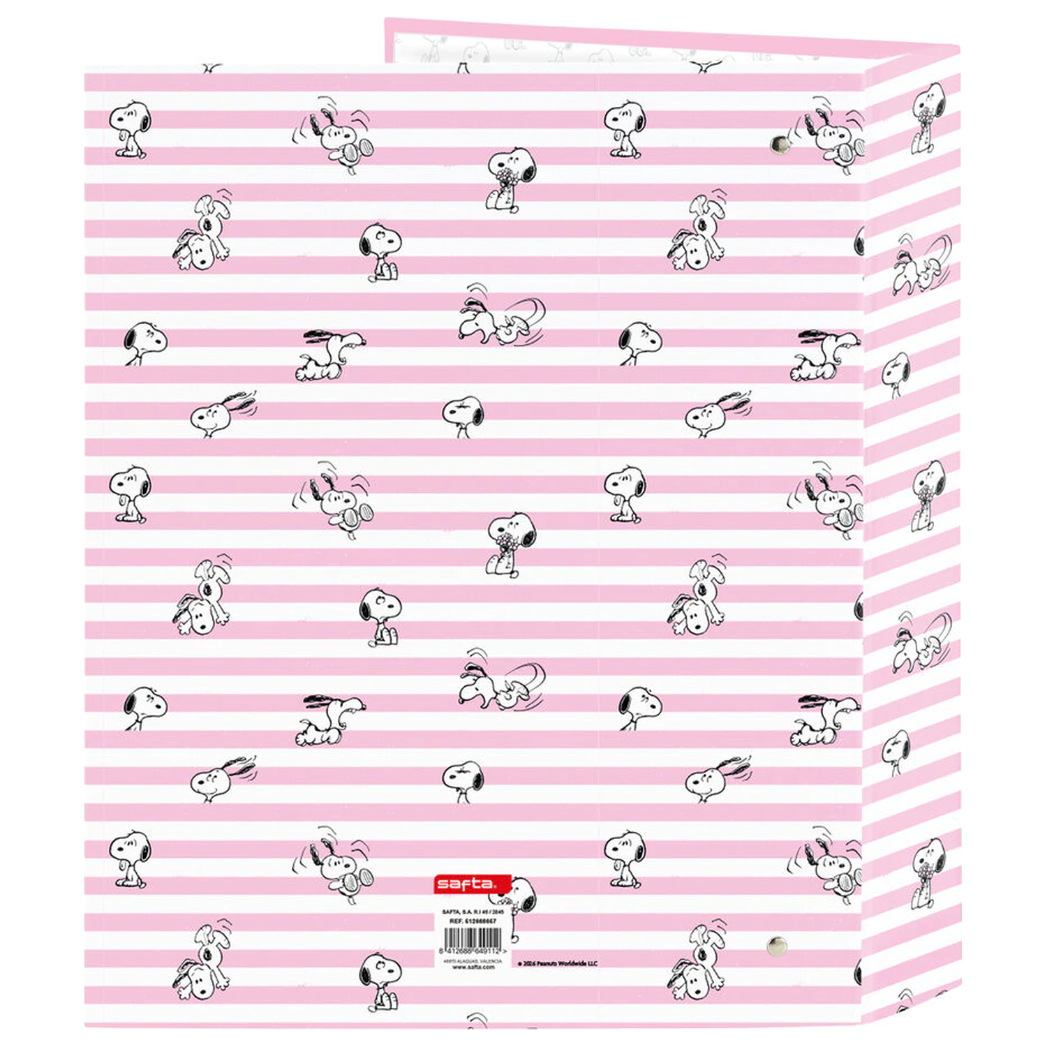 Snoopy A4 tekturowy segregator 4 ringowy zdjęcie produktu