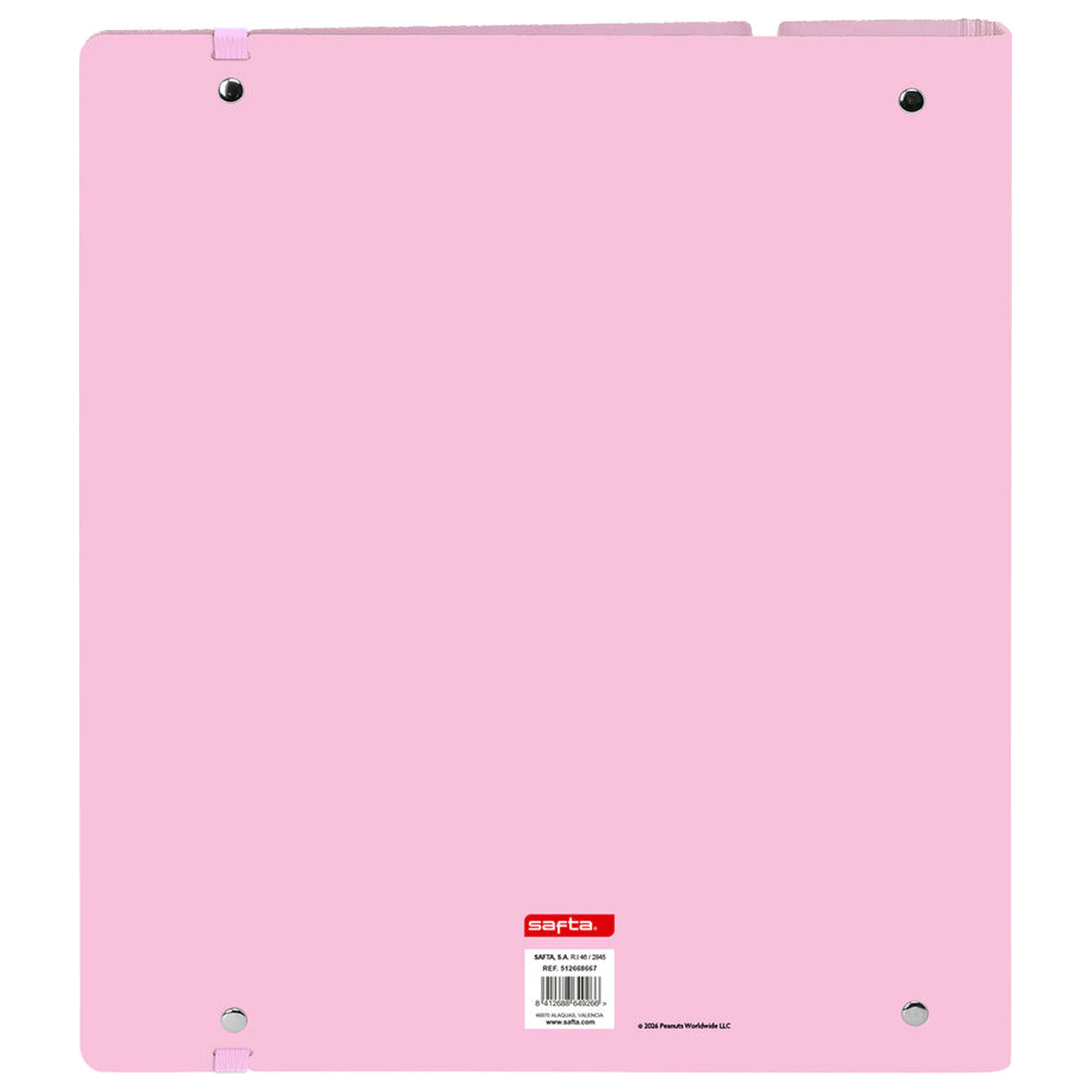 Snoopy A4 kartonowy segregator 4 ringi z kartkami zdjęcie produktu