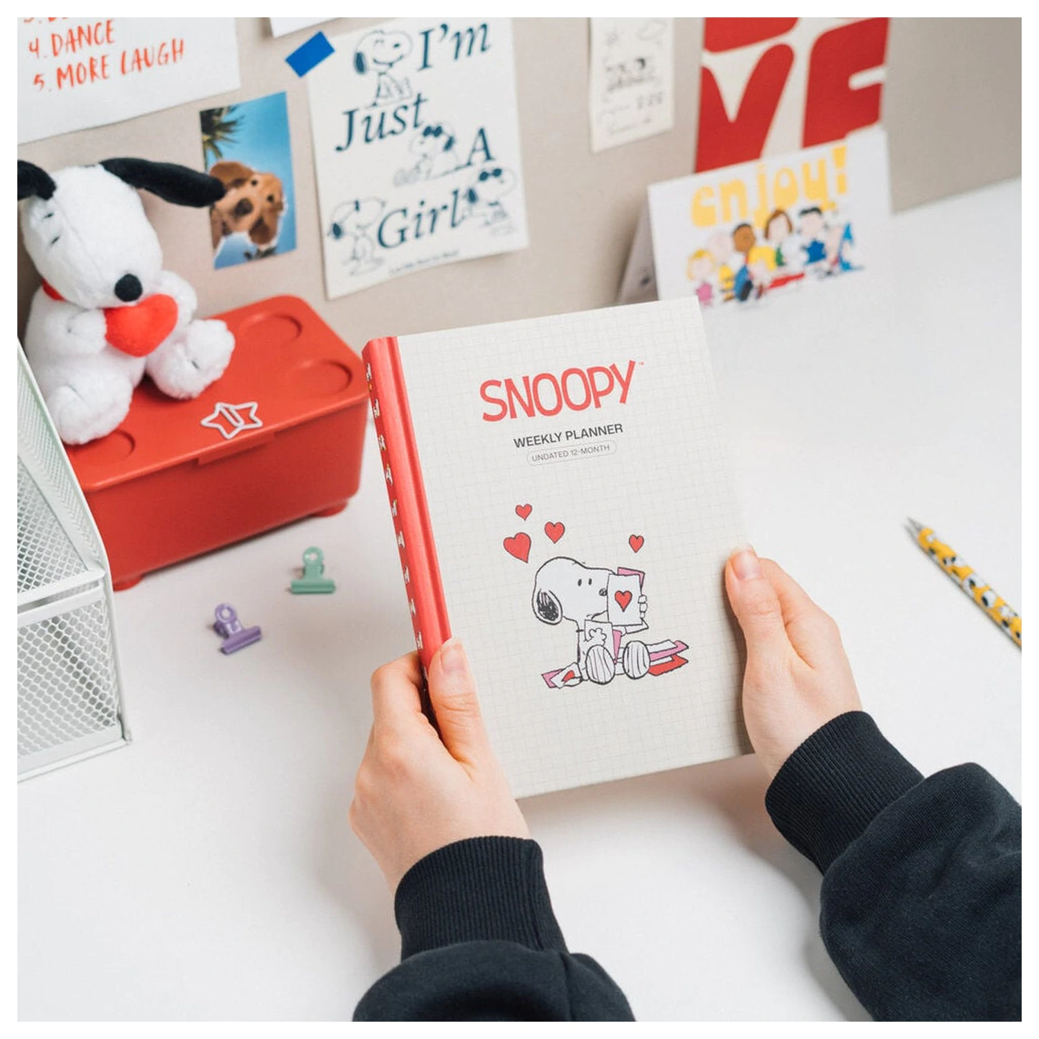 Snoopy A5 niedatowany planner tygodniowy zdjęcie produktu