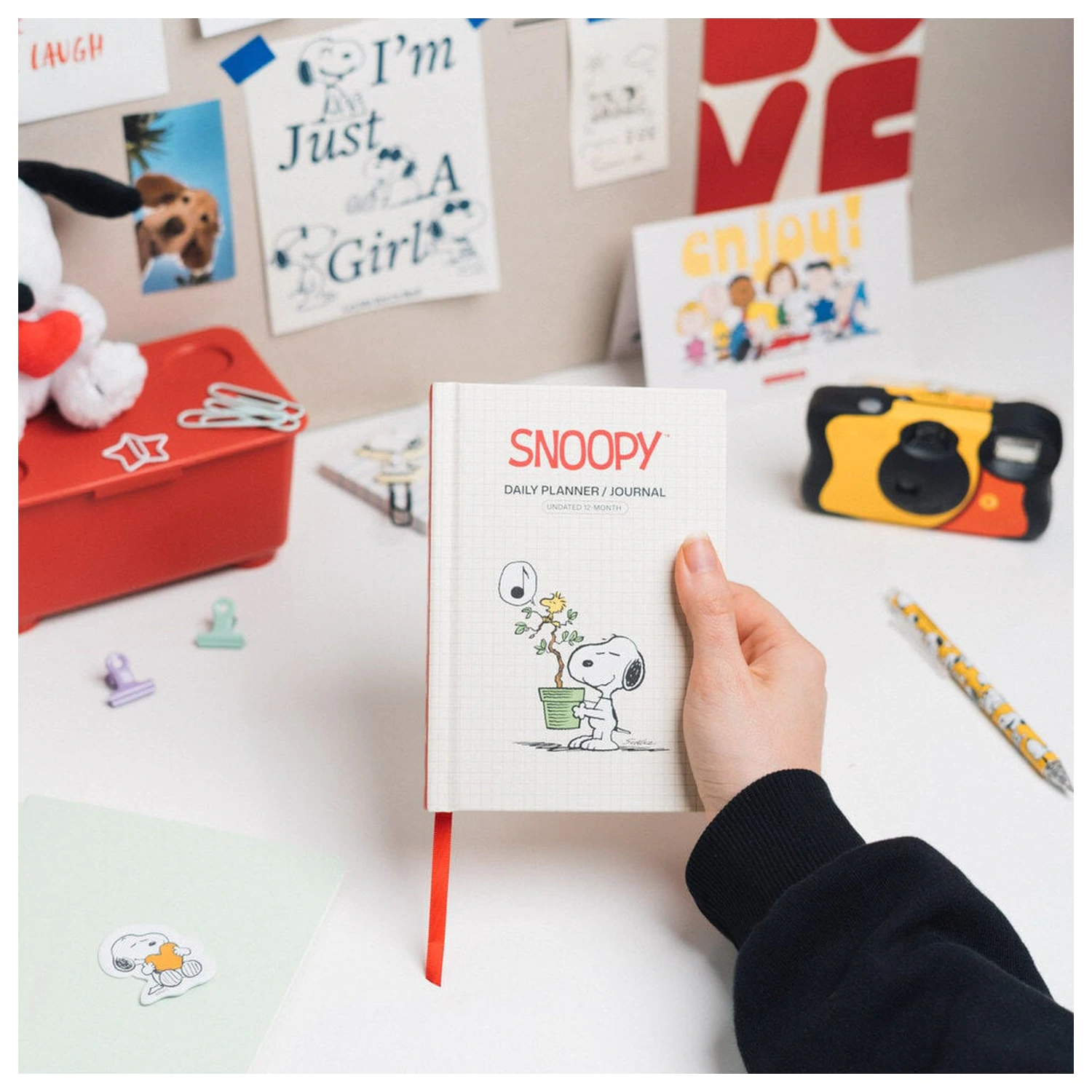 Snoopy A6 niedatowany dzienny planner zdjęcie produktu