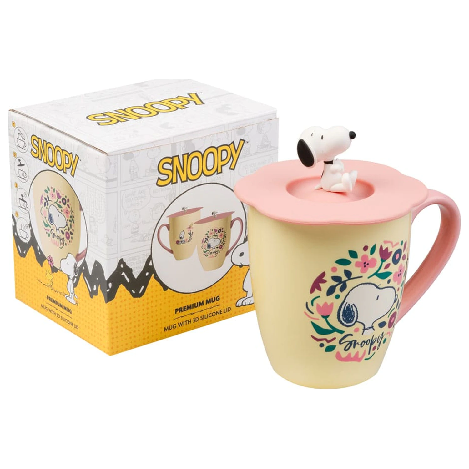 Kubek premium Snoopy z pokrywką zdjęcie produktu