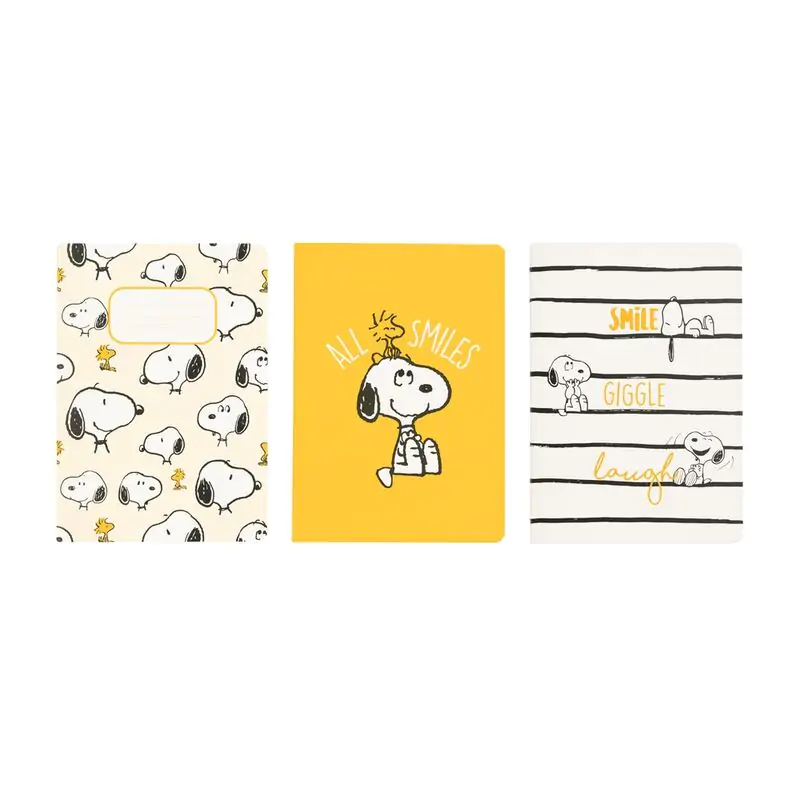 Snoopy Lazy Days pack 3 notesniki A6 zdjęcie produktu