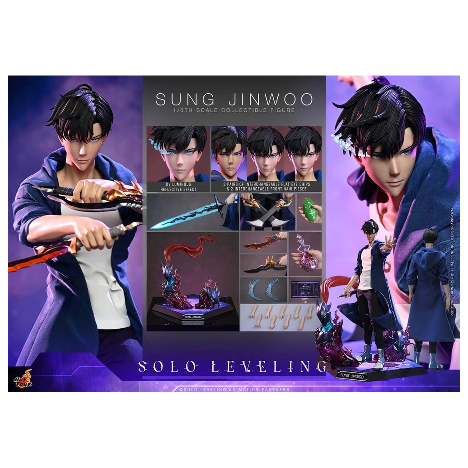 Solo Leveling Figurka akcji 1/6 Sung Jinwoo 32 cm zdjęcie produktu