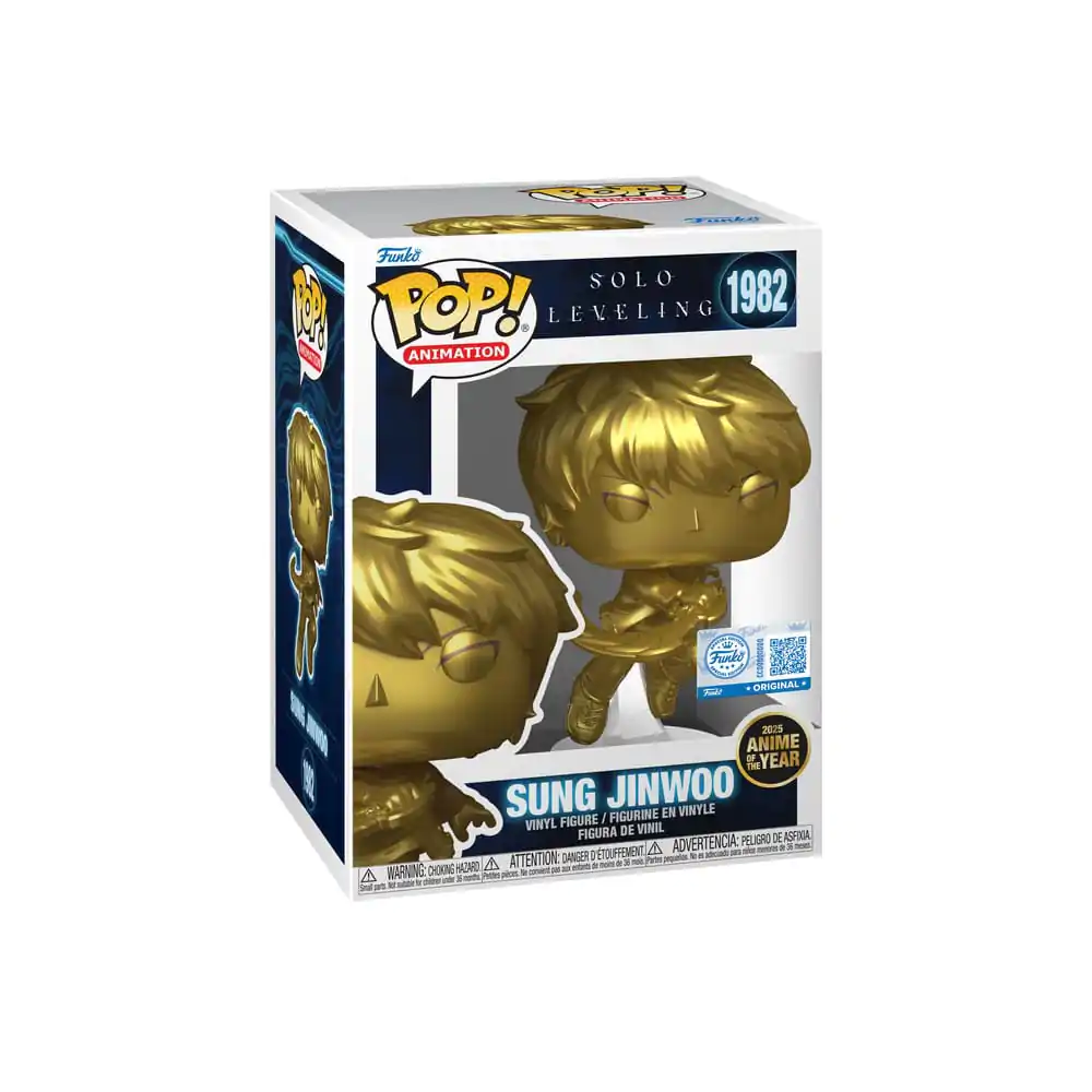 Solo Leveling Pop! Animation Figurka winylowa Sung Jinwoo (Złoty) Edycja Ekskluzywna 10 cm zdjęcie produktu