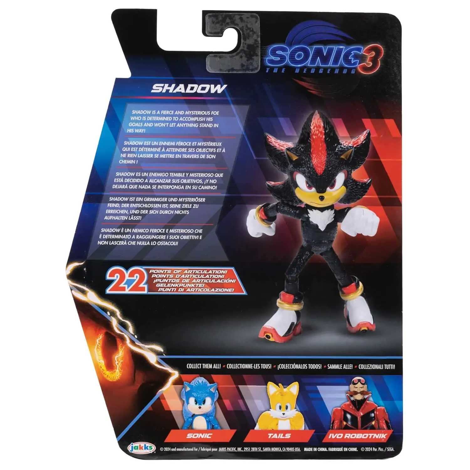 Figurka Sonic 3 - Shadow zdjęcie produktu