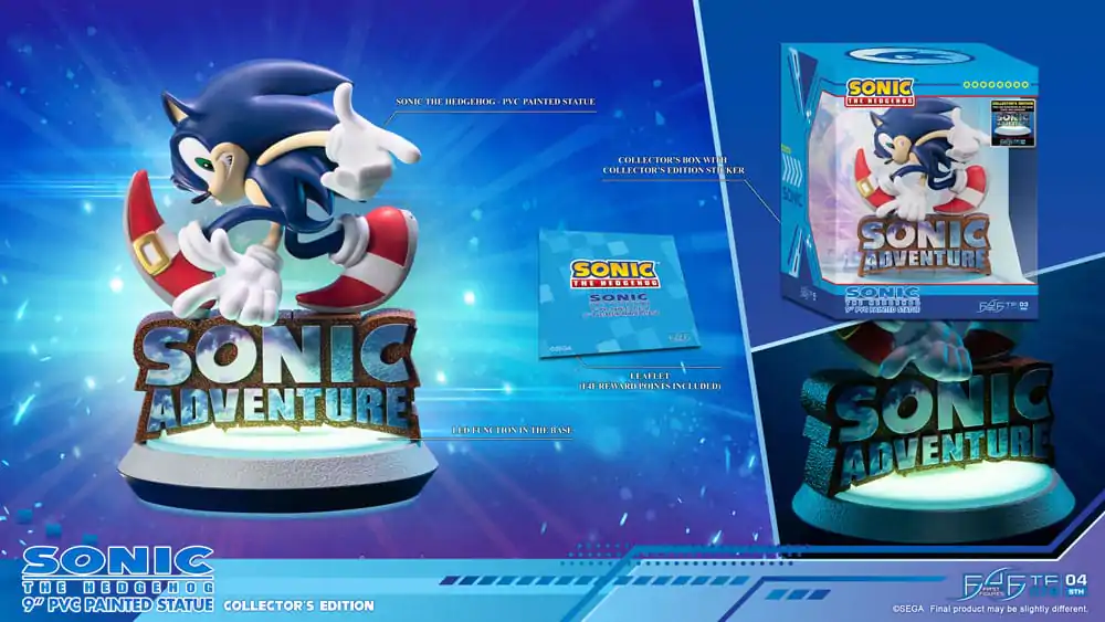 Sonic Adventure PVC Statuetka Sonic the Hedgehog Edycja Kolekcjonerska 23 cm zdjęcie produktu