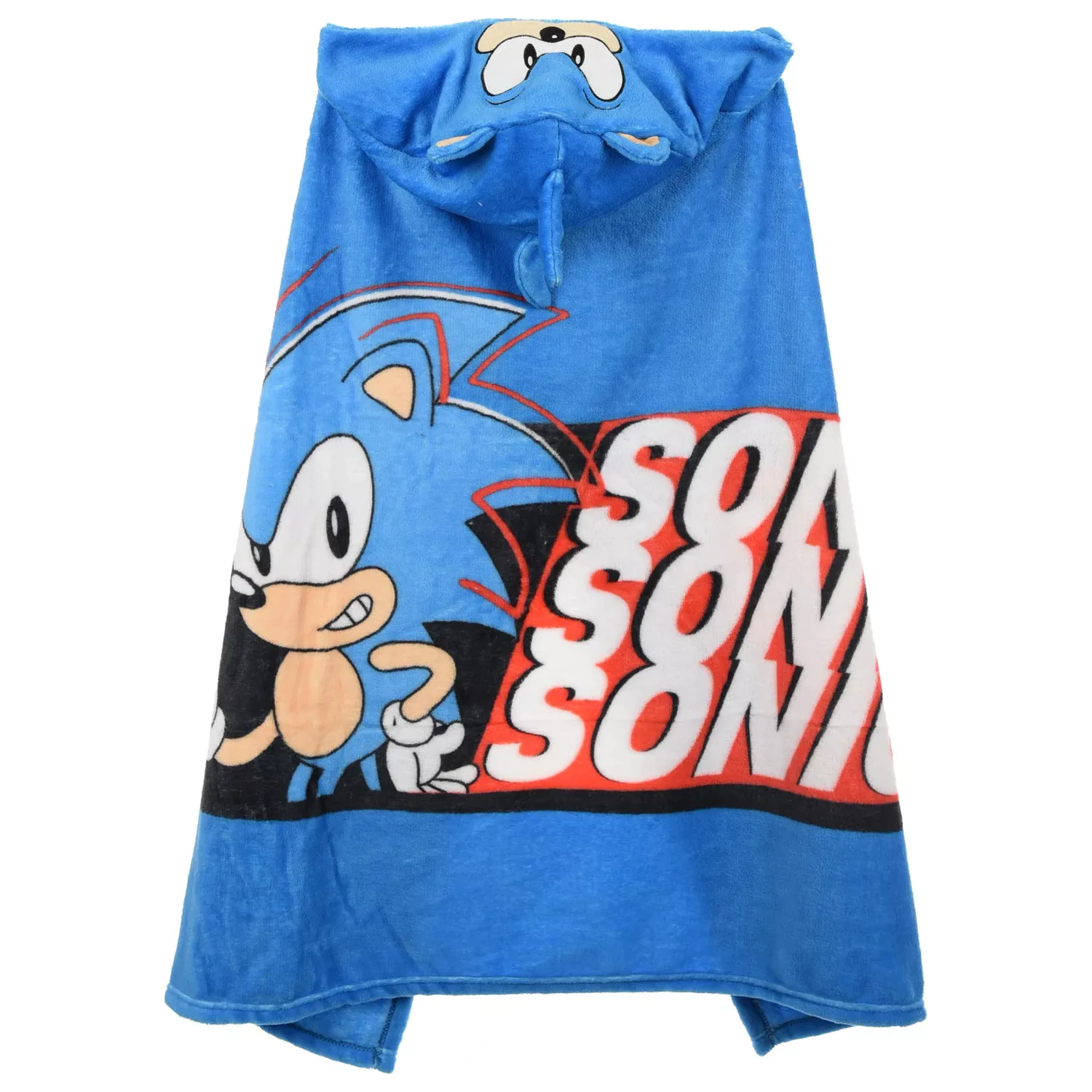 Koc z kapturem Sonic Blue Blur 80x120 cm zdjęcie produktu