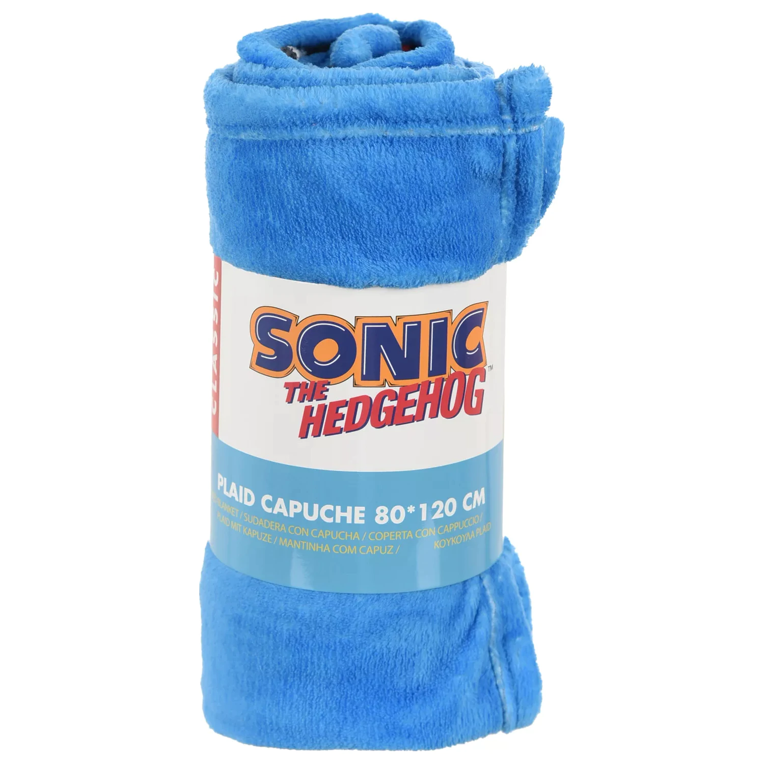 Koc z kapturem Sonic Blue Blur 80x120 cm zdjęcie produktu