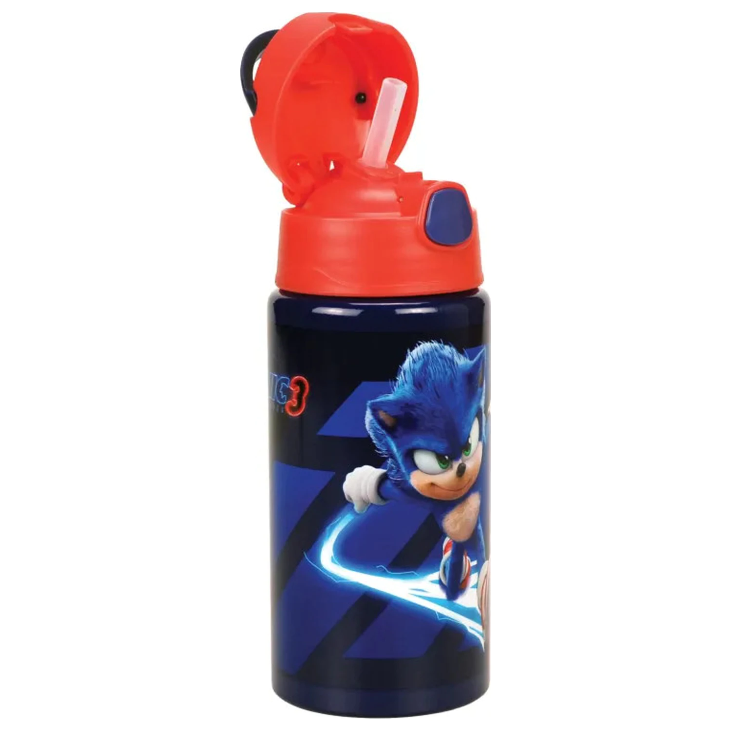 Sonic Brawn aluminiowa butelka na wodę ze słomką i zawieszką 500 ml zdjęcie produktu