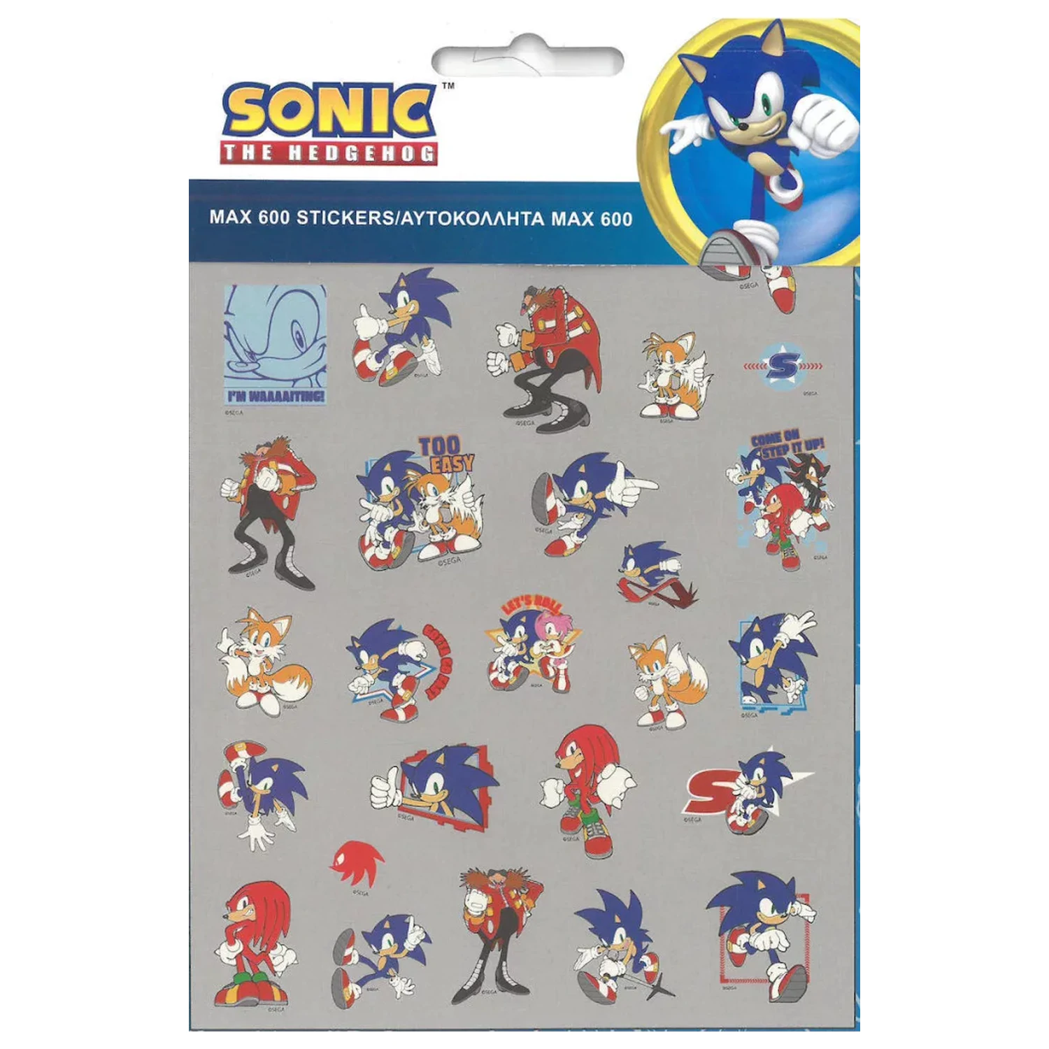 Sonic Fast zestaw naklejek 600-częściowy zdjęcie produktu
