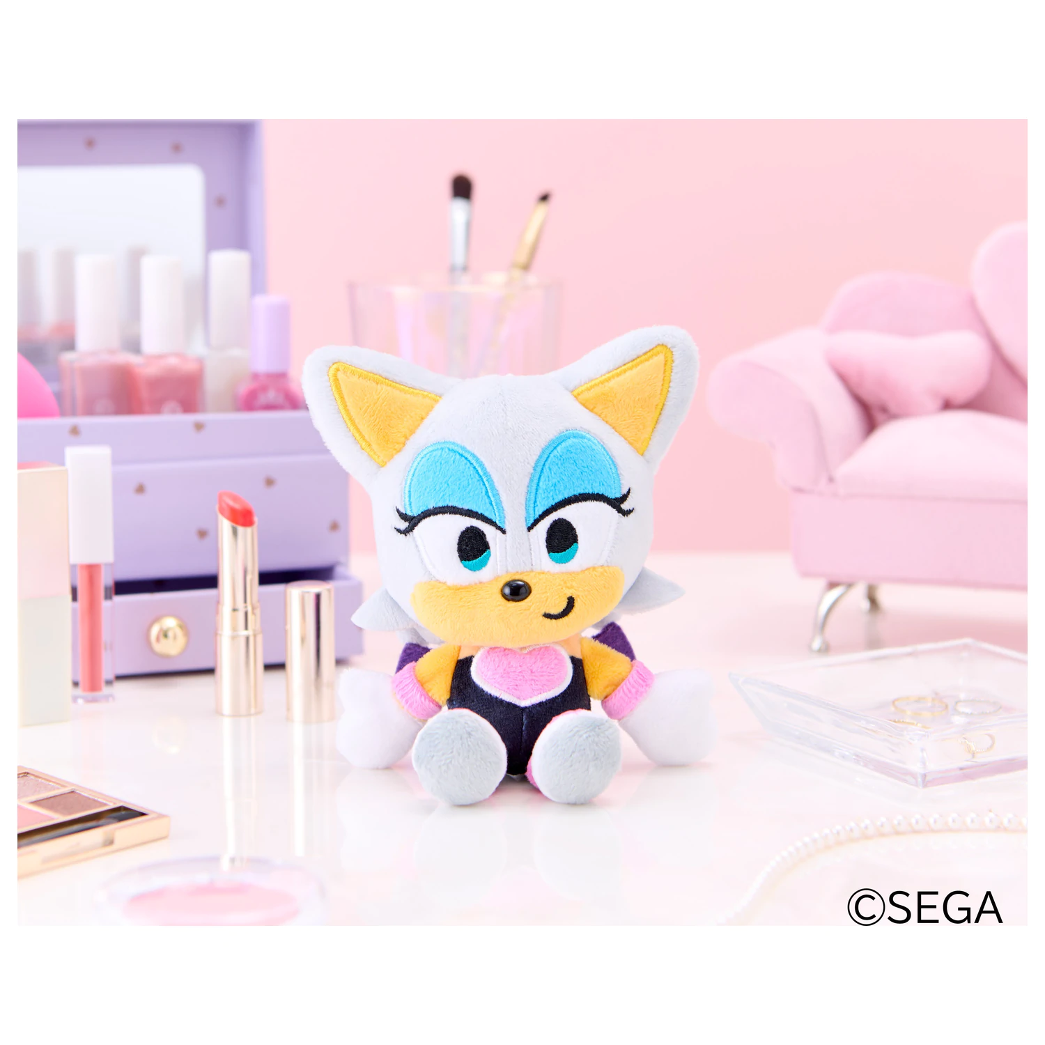 SONIC & FRIENDS maskotka pluszowa Rouge 16cm zdjęcie produktu