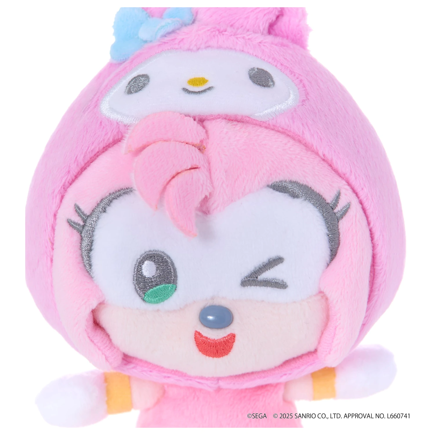 SONIC & FRIENDS x SANRIO Amy x My Melody maskotka pluszowa 8cm zdjęcie produktu