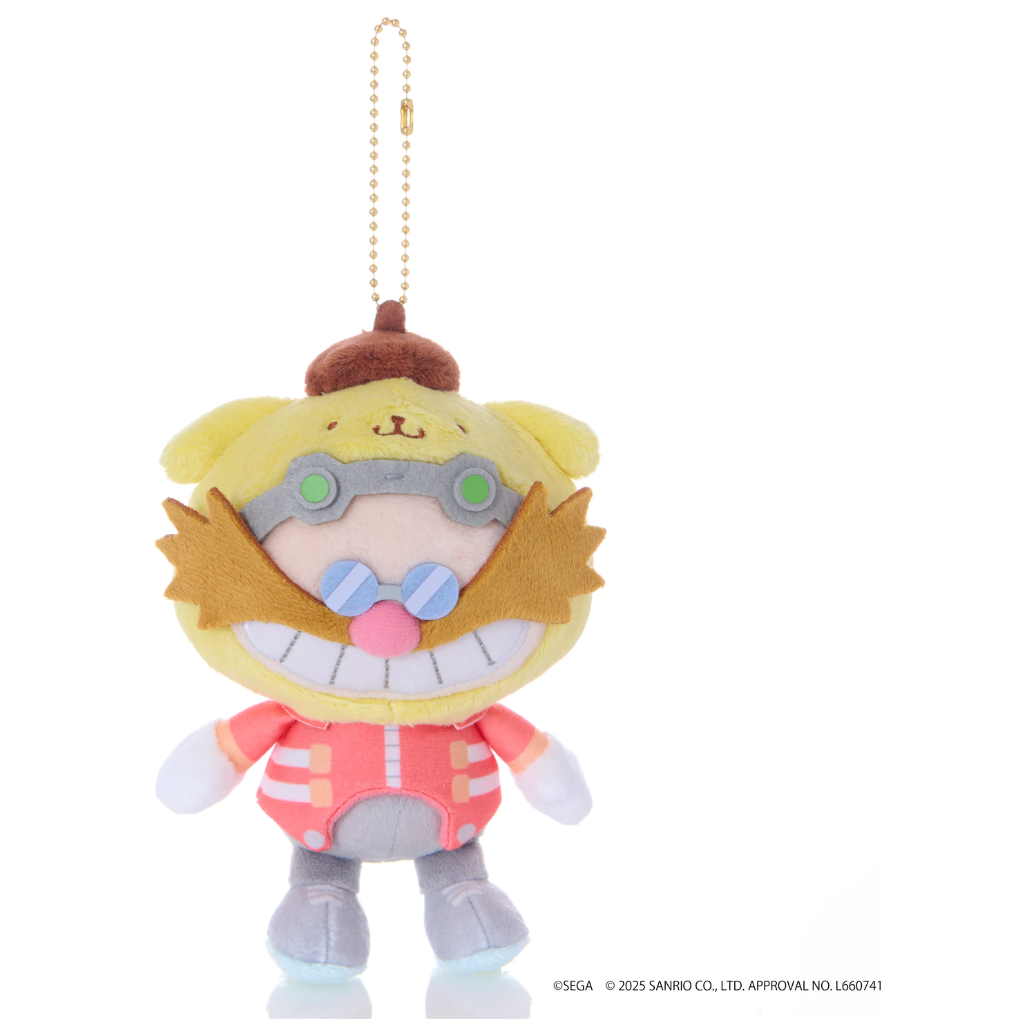 Sonic & Friends x Sanrio Dr. Eggman x Pompompurin maskotka pluszowa 8 cm zdjęcie produktu