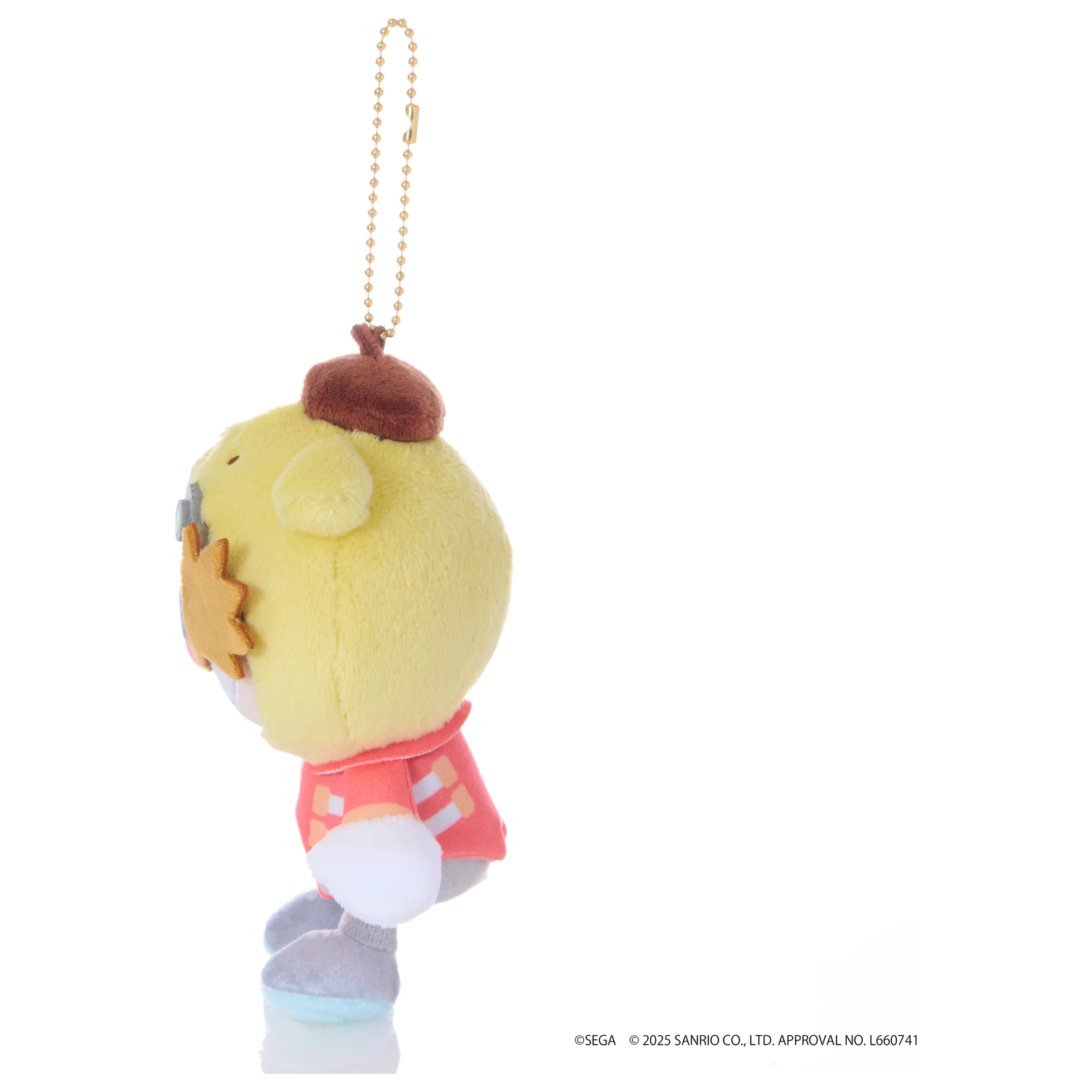 Sonic & Friends x Sanrio Dr. Eggman x Pompompurin maskotka pluszowa 8 cm zdjęcie produktu