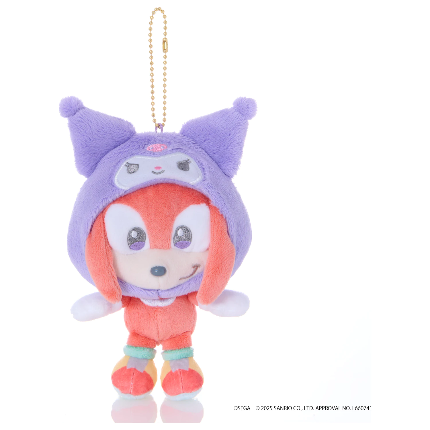 SONIC & FRIENDS X SANRIO Knuckles x Kuromi Maskotka Pluszowa 8cm zdjęcie produktu