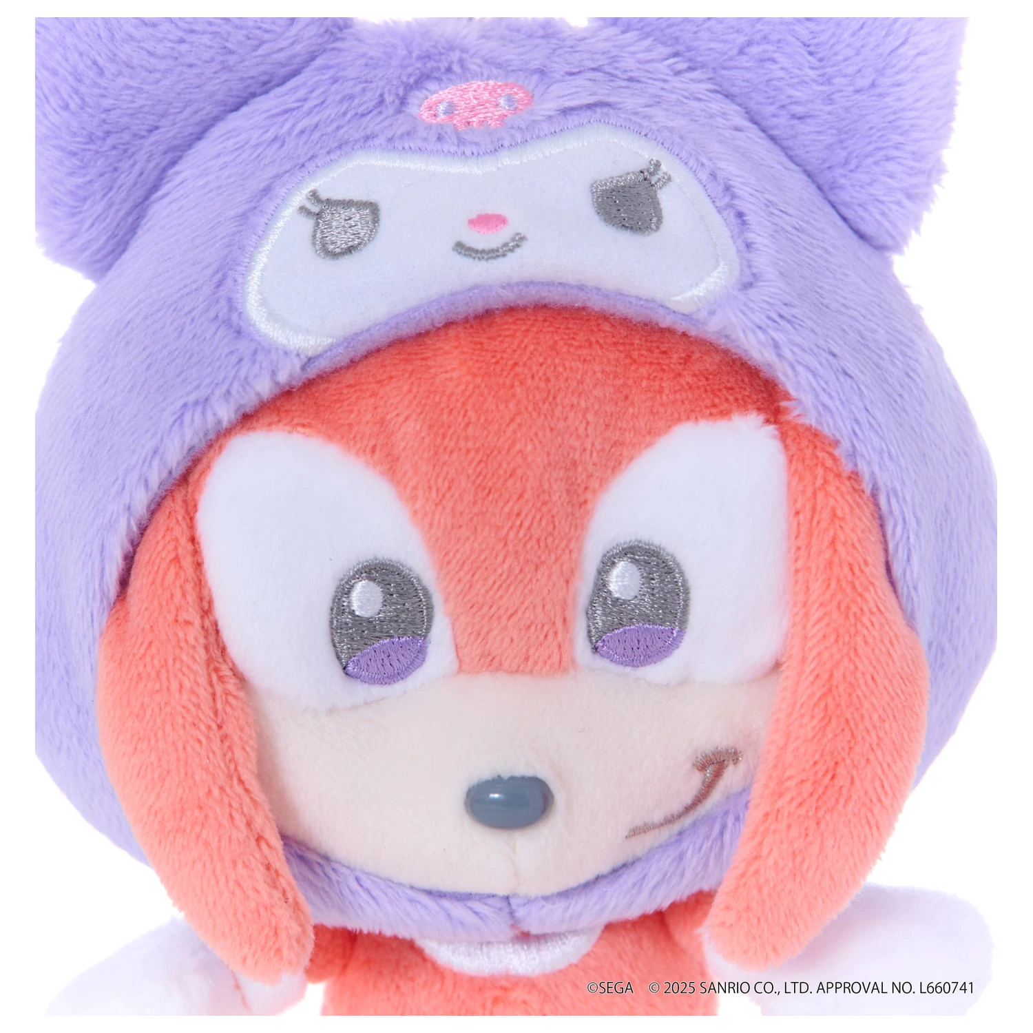 SONIC & FRIENDS X SANRIO Knuckles x Kuromi Maskotka Pluszowa 8cm zdjęcie produktu