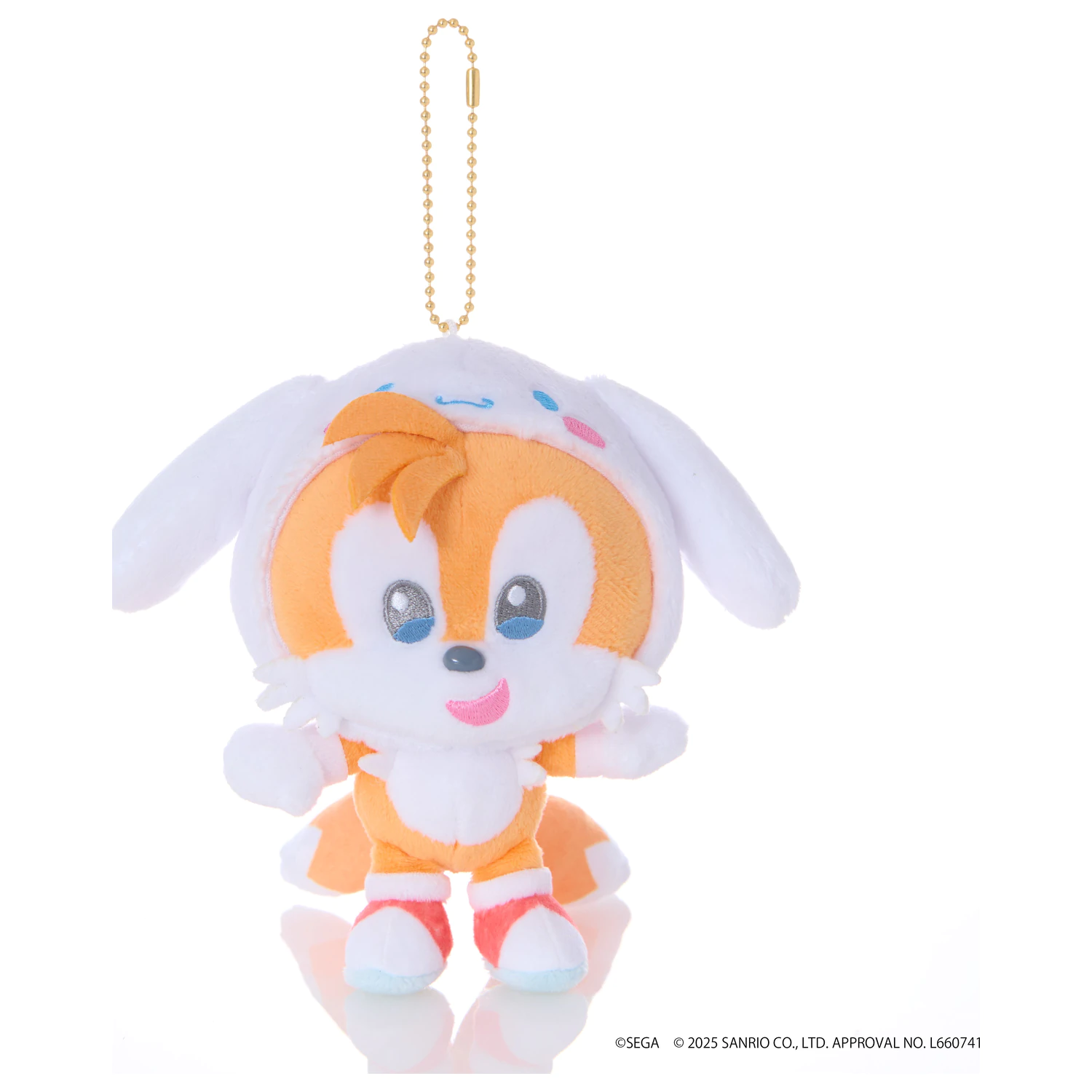 SONIC & FRIENDS x SANRIO Tails x Cinnamoroll Maskotka pluszowa 8 cm zdjęcie produktu
