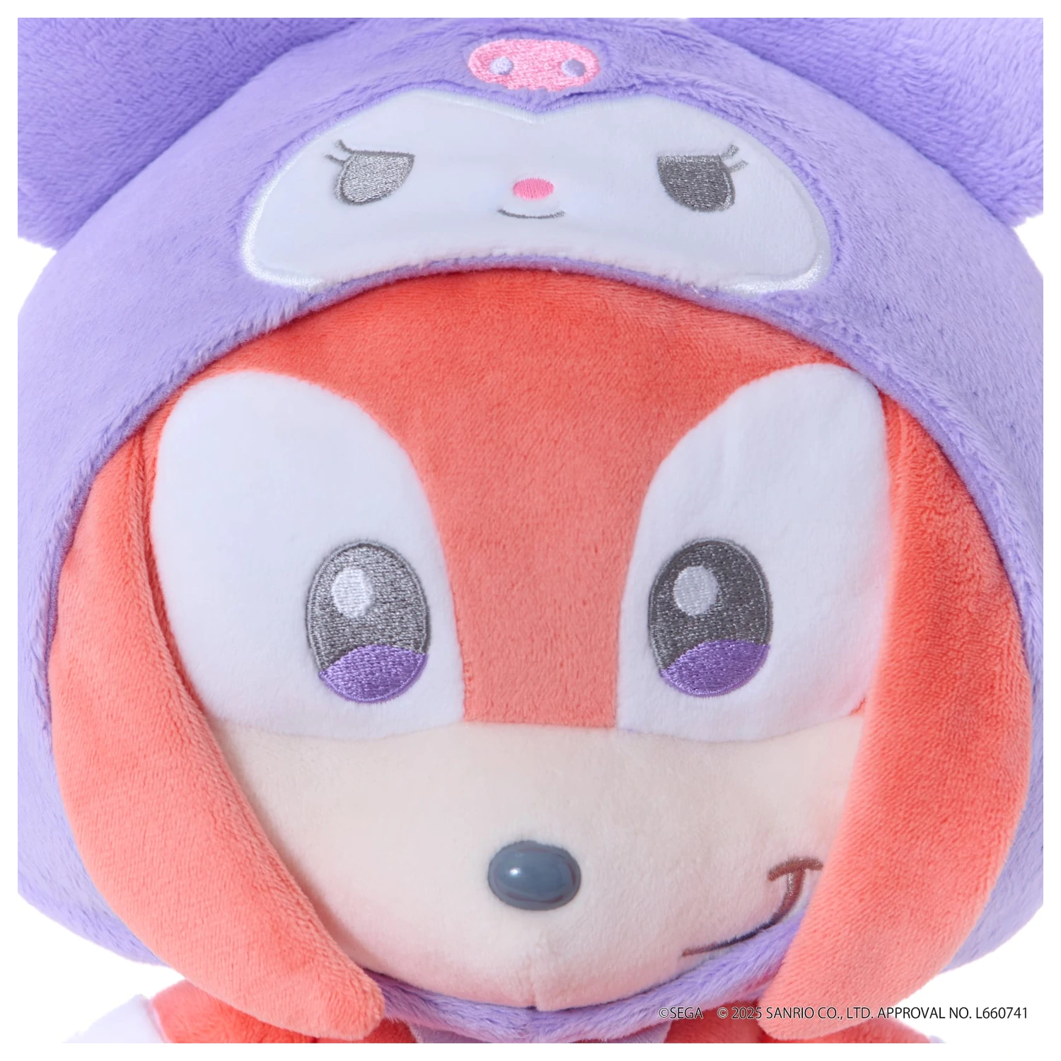 SONIC & FRIENDS X SANRIO Knuckles X Kuromi Pluszowa zabawka 24cm zdjęcie produktu