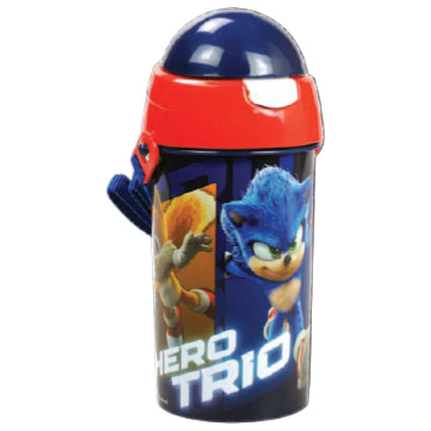 Butelka plastikowa ze słomką i hakiem Sonic Heroes Trio 500 ml zdjęcie produktu
