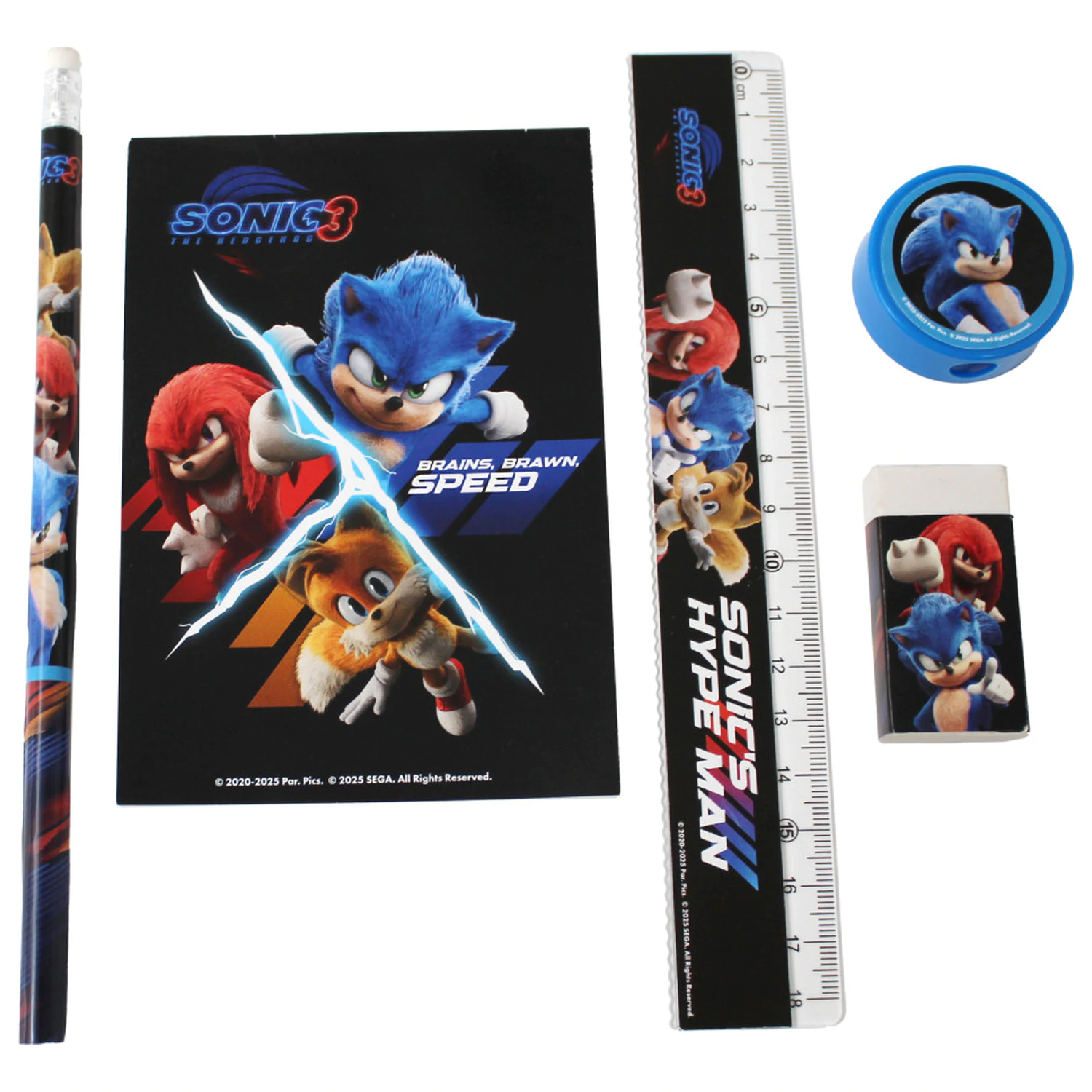 Zestaw przyborów piśmienniczych Sonic Hype Man 5 szt. zdjęcie produktu