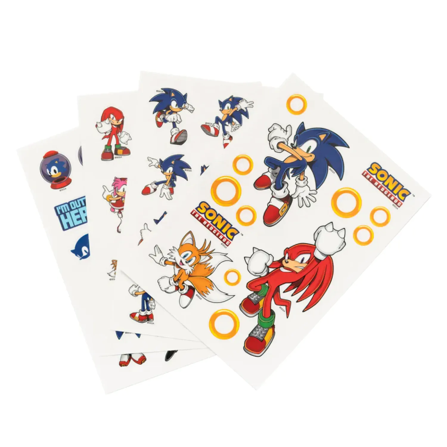 Sonic zestaw naklejek zdjęcie produktu