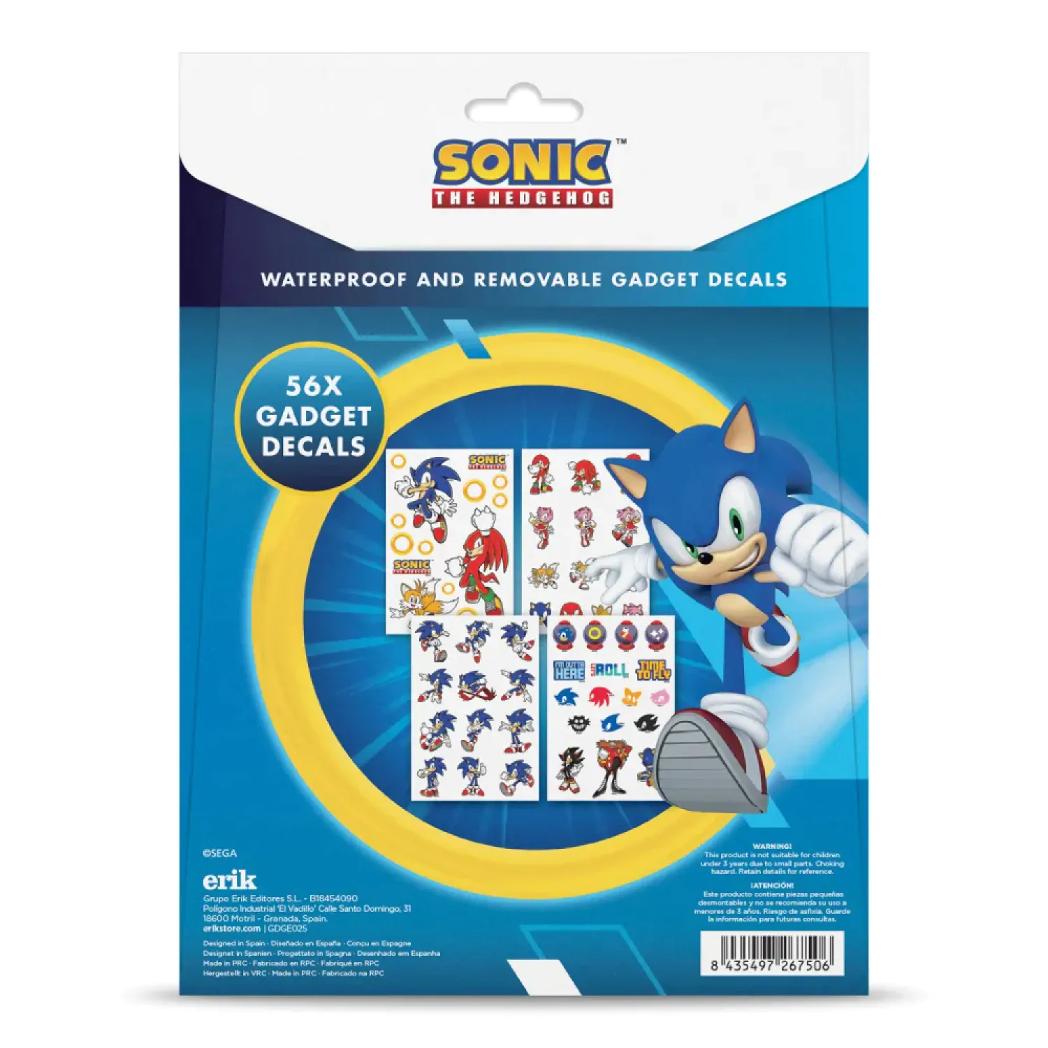 Sonic zestaw naklejek zdjęcie produktu