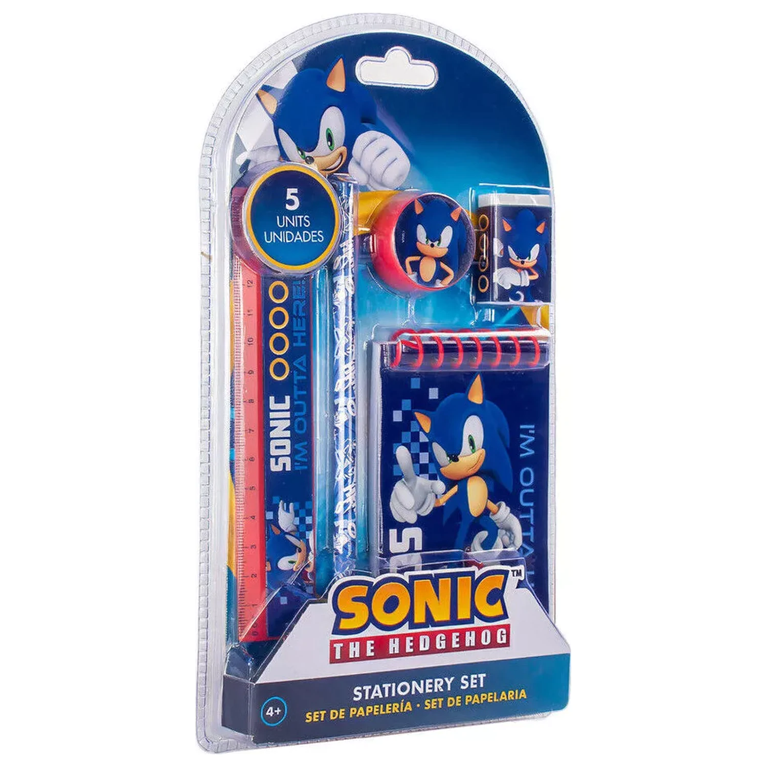 Sonic Outta Here zestaw artykułów papierniczych 5 elementów zdjęcie produktu