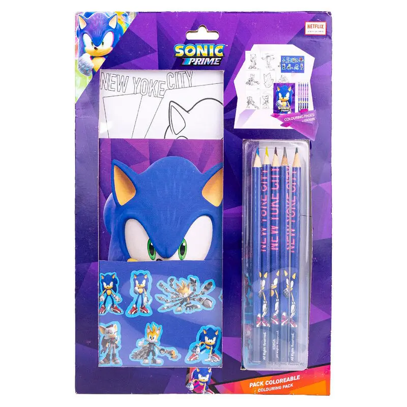 Sonic Prime Kolorowanka zestaw artykułów papierniczych zdjęcie produktu