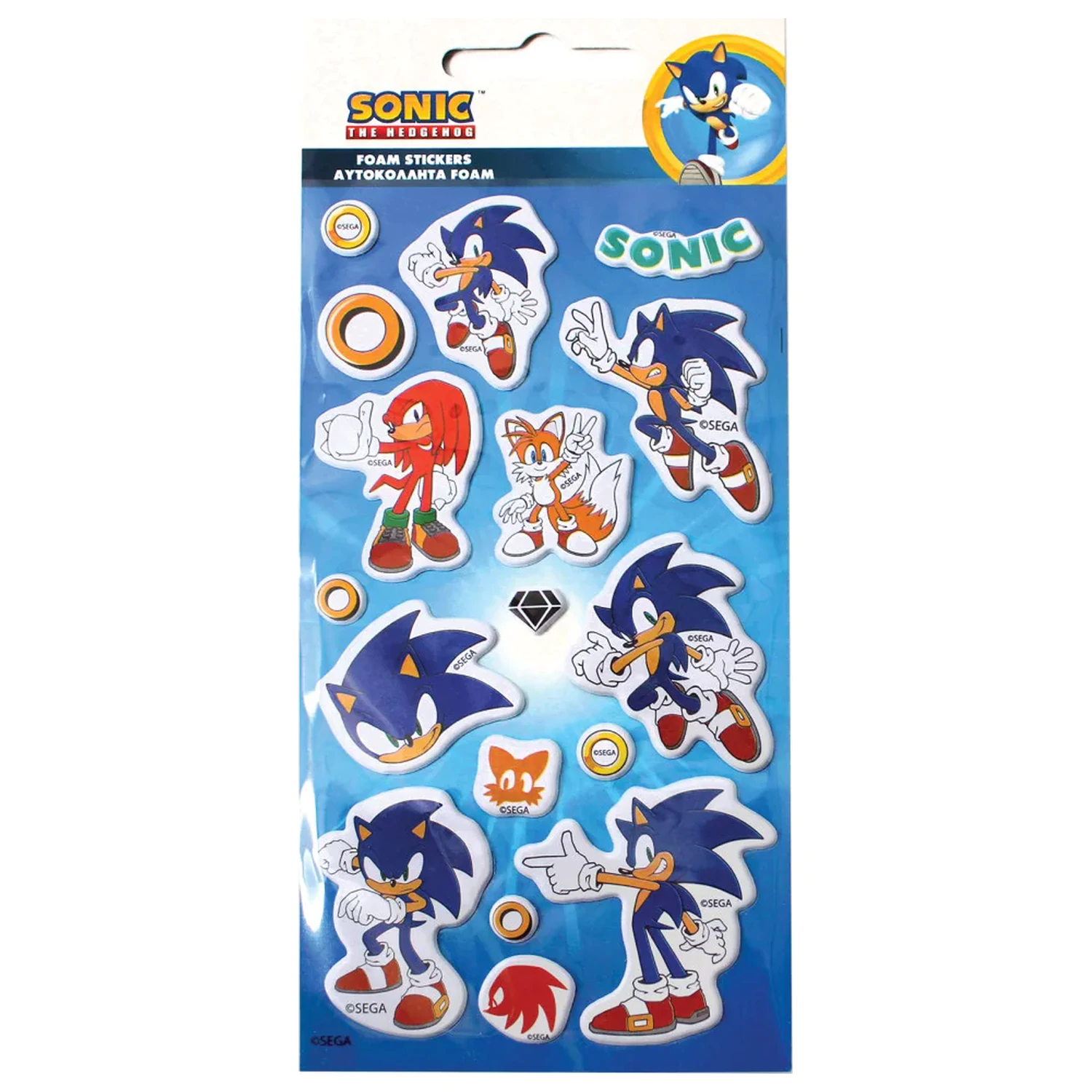 Zestaw naklejek piankowych Sonic Ring zdjęcie produktu