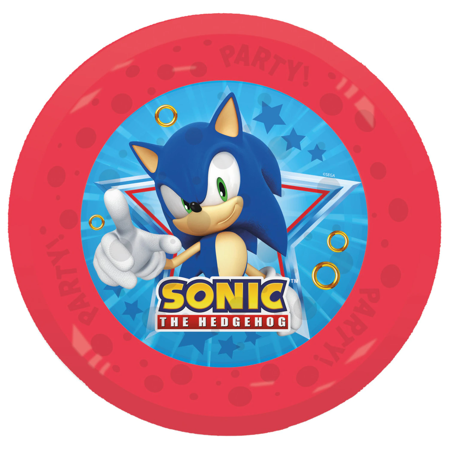 Sonic the Hedgehog Sega micro premium plastikowy płaski talerz zestaw 4-częściowy 21 cm zdjęcie produktu