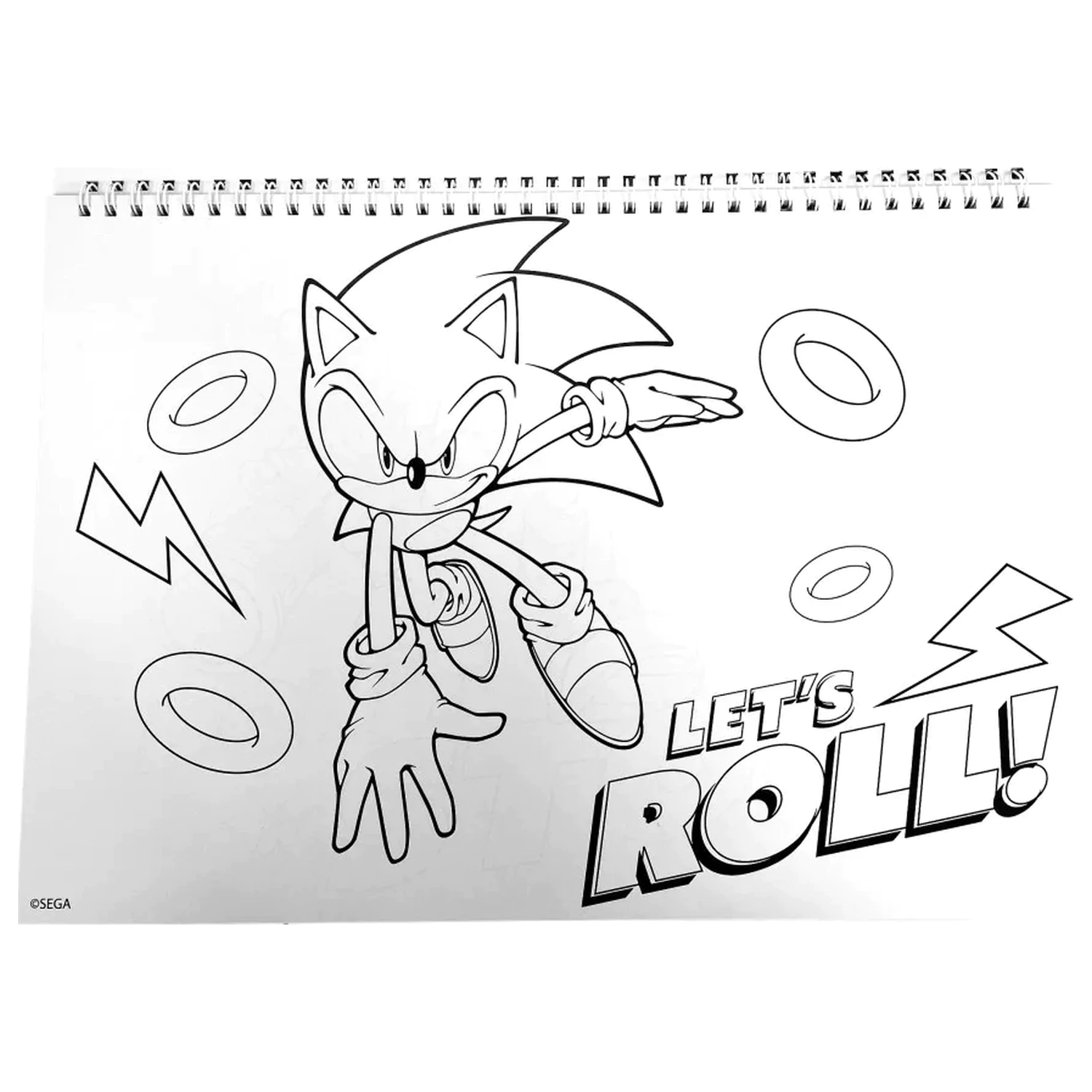 Sonic Speedy A/4 Spiralny Szkicownik z 40 Naklejkami zdjęcie produktu