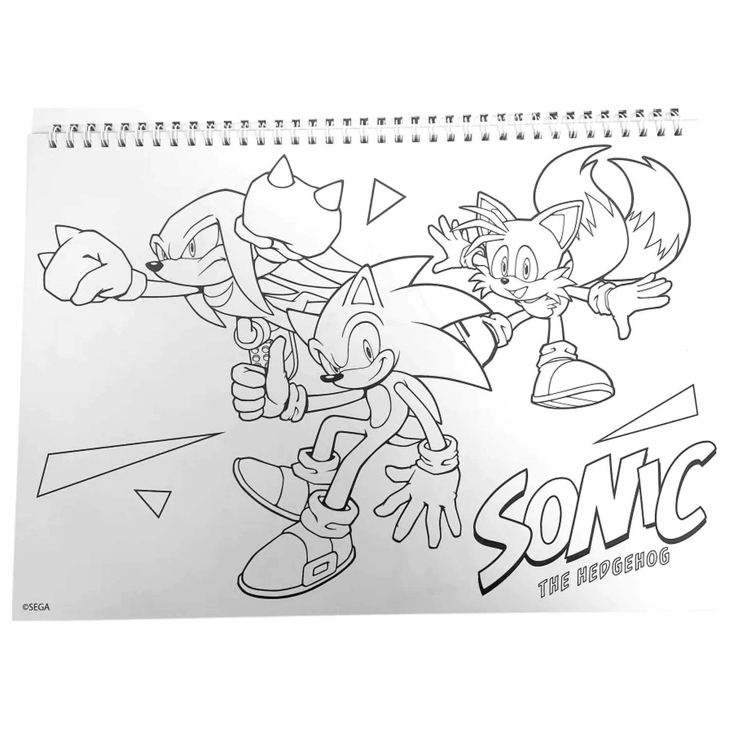 Sonic Speedy A/4 Spiralny Szkicownik z 40 Naklejkami zdjęcie produktu