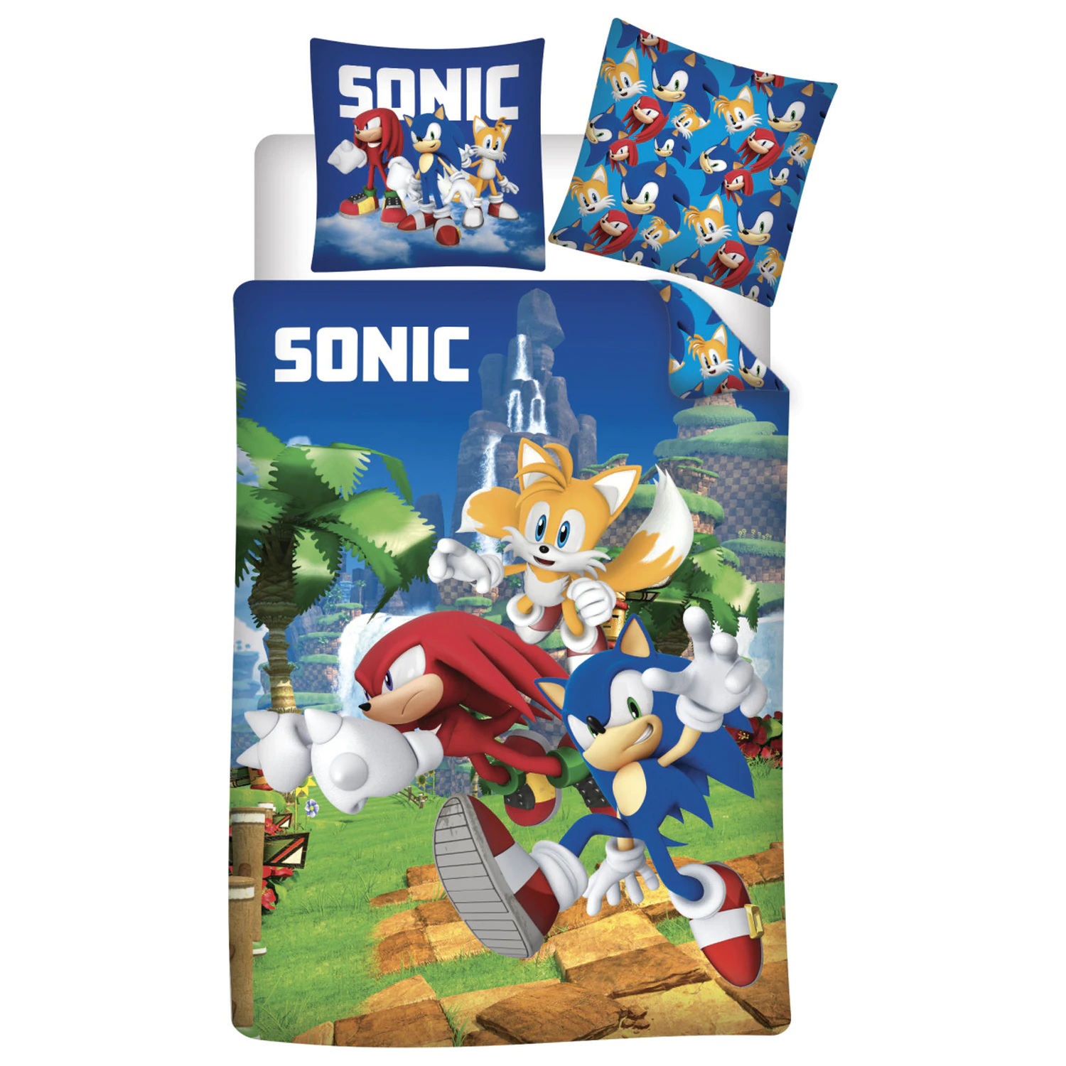 Sonic Speedy Dreams komplet poszewek na kołdrę dla przedszkolaków zdjęcie produktu