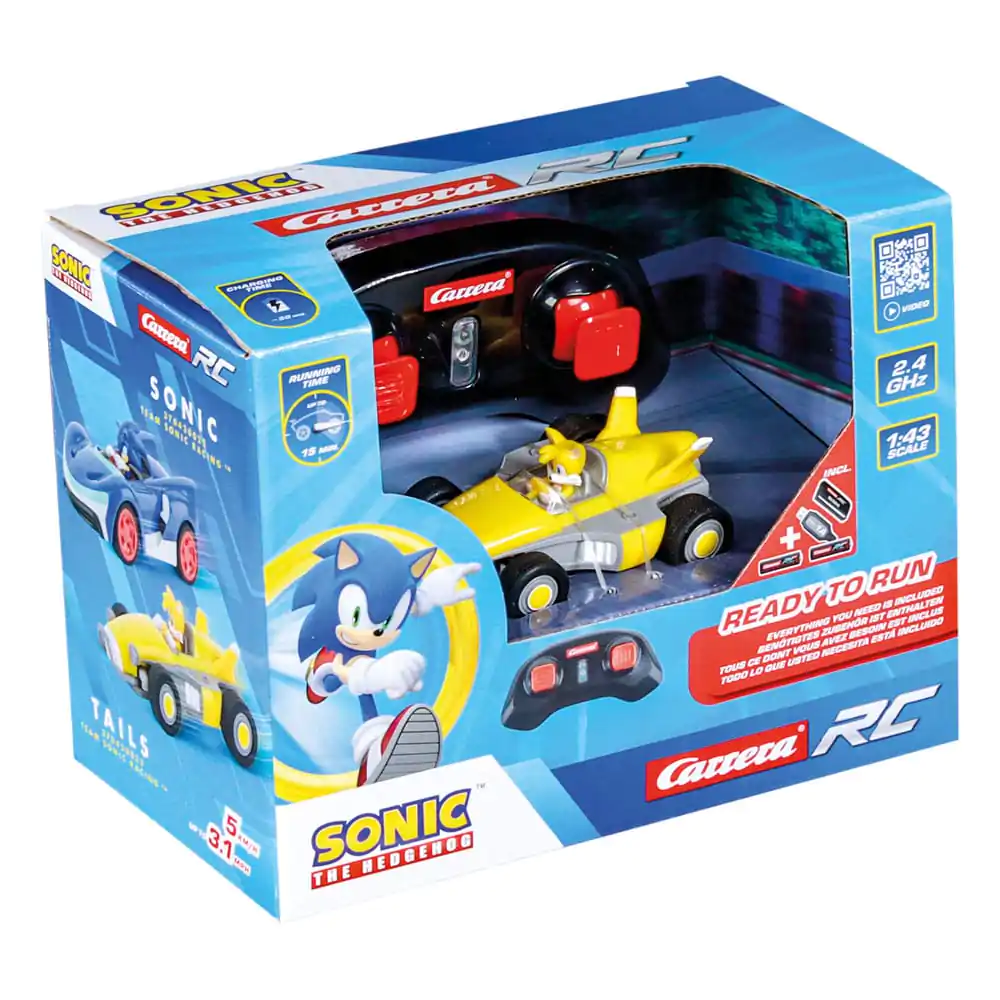 Sonic the Hedgehog zdalnie sterowany samochód RC 1/43 2.4GHz Mini Tails zdjęcie produktu