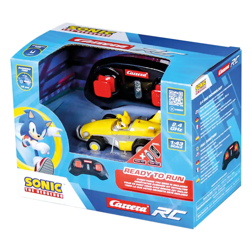 Sonic the Hedgehog zdalnie sterowany samochód RC 1/43 2.4GHz Mini Tails zdjęcie produktu