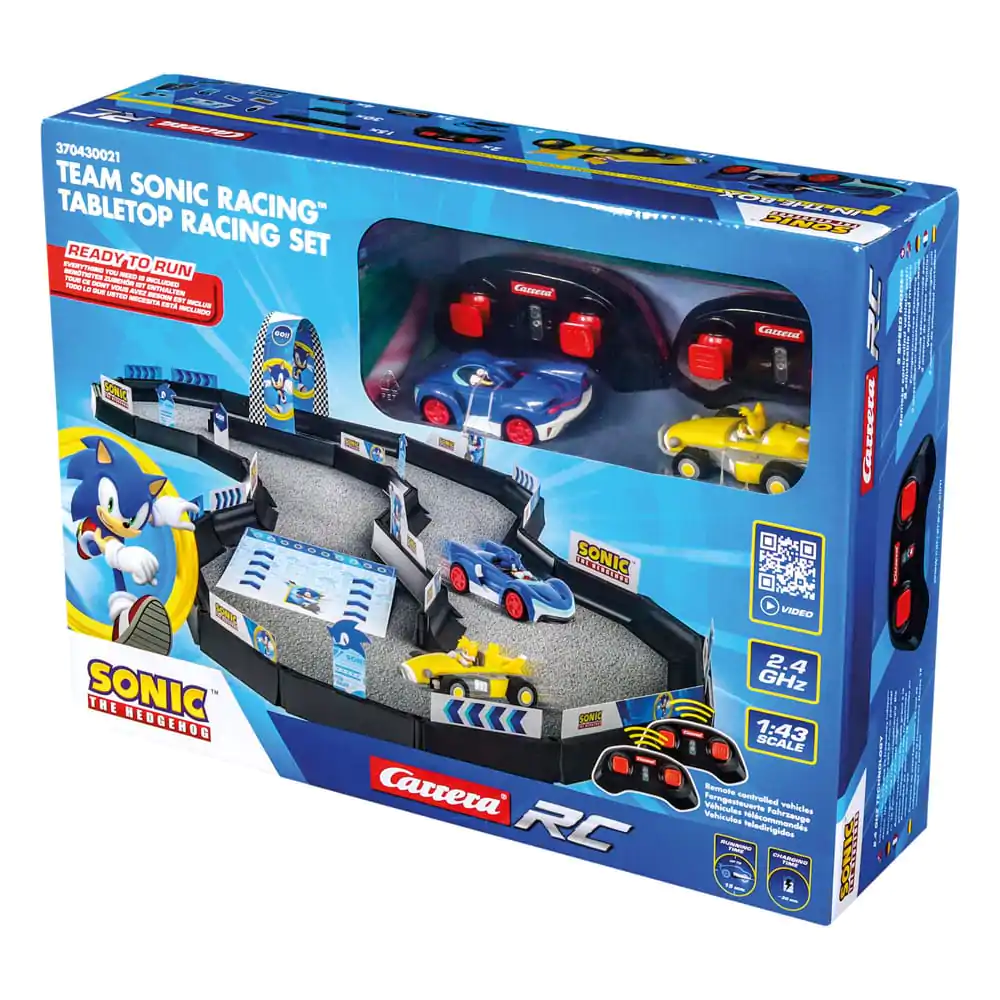 Sonic the Hedgehog Samochód RC zdalnie sterowany 1/43 2.4GHz Zestaw wyścigowy na stół zdjęcie produktu