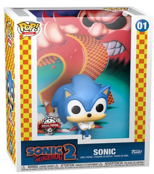 Sonic the Hedgehog 2 POP! Game Cover Figurka winylowa Sonic heo Exclusive 9 cm zdjęcie produktu