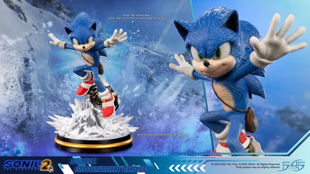 Sonic the Hedgehog 2 Statue Sonic Mountain Chase 34 cm Figurka zdjęcie produktu
