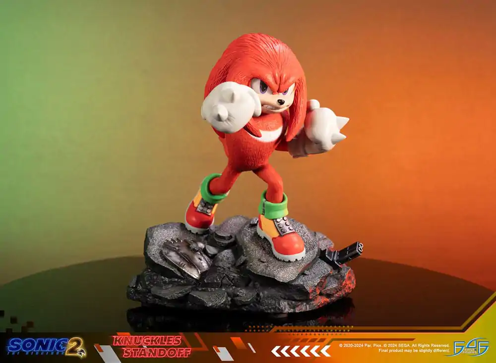 Sonic the Hedgehog 2 Statue Knuckles Standoff 30 cm Statua zdjęcie produktu